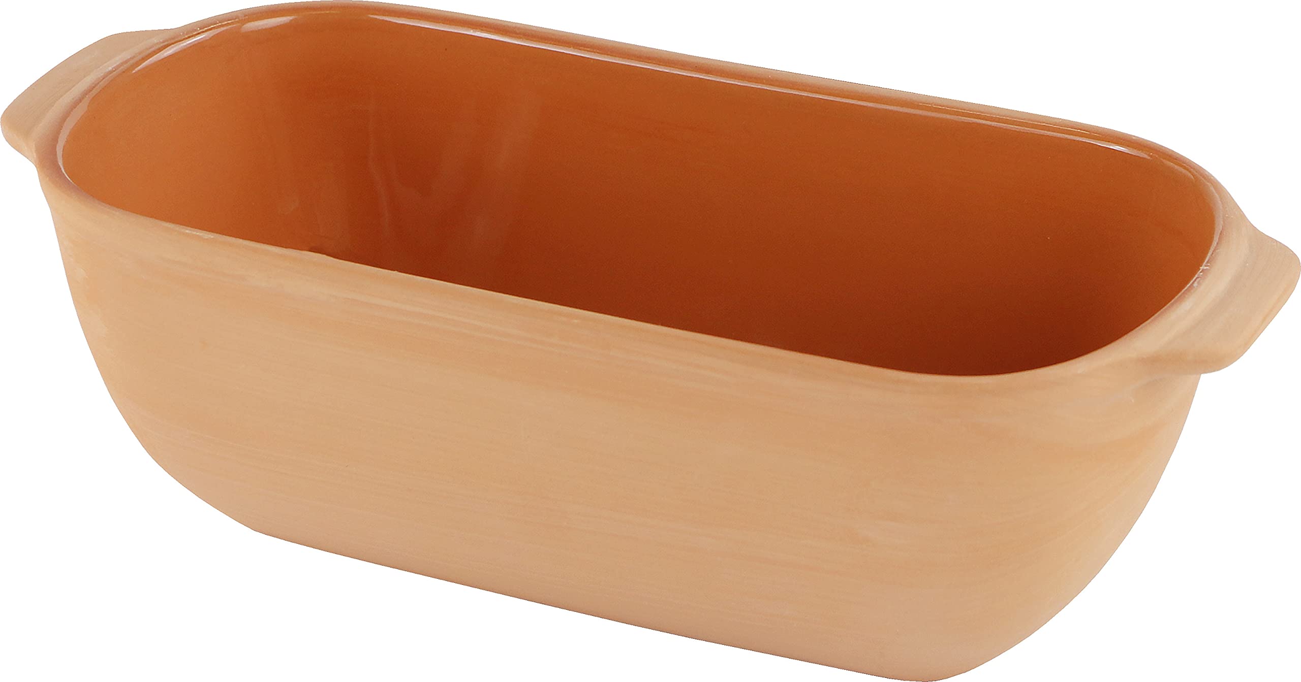 Eurita Clay Roaster, Bread Pan, Healthy Clay Pot Cooking, With Free Recipe Guide, 2 Quarts