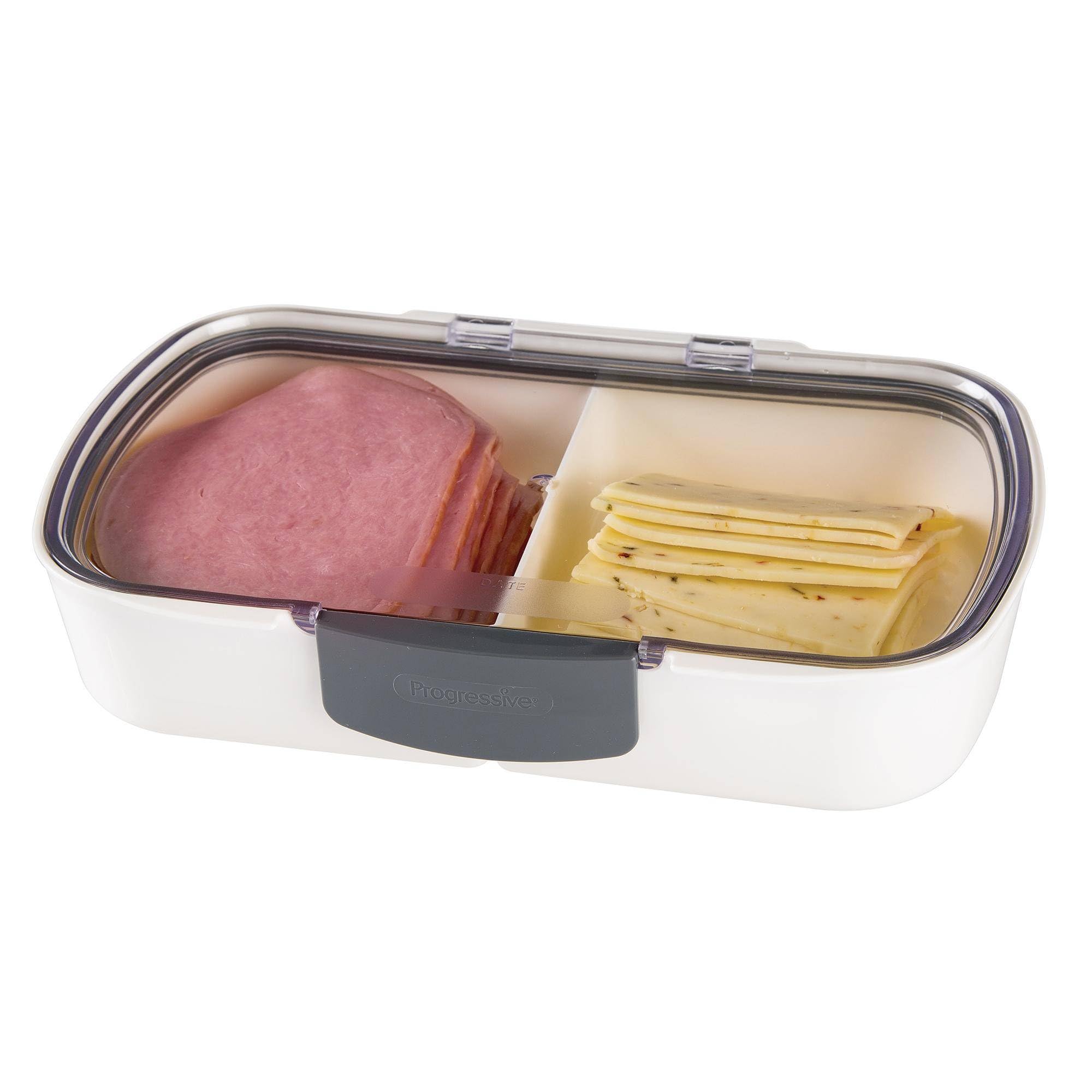 Prepworks Split Deli ProKeeper Air Tight Silicone Sealed Food Storage Container with Clear Dry Erase Compatible Lid, 11.75 Inche