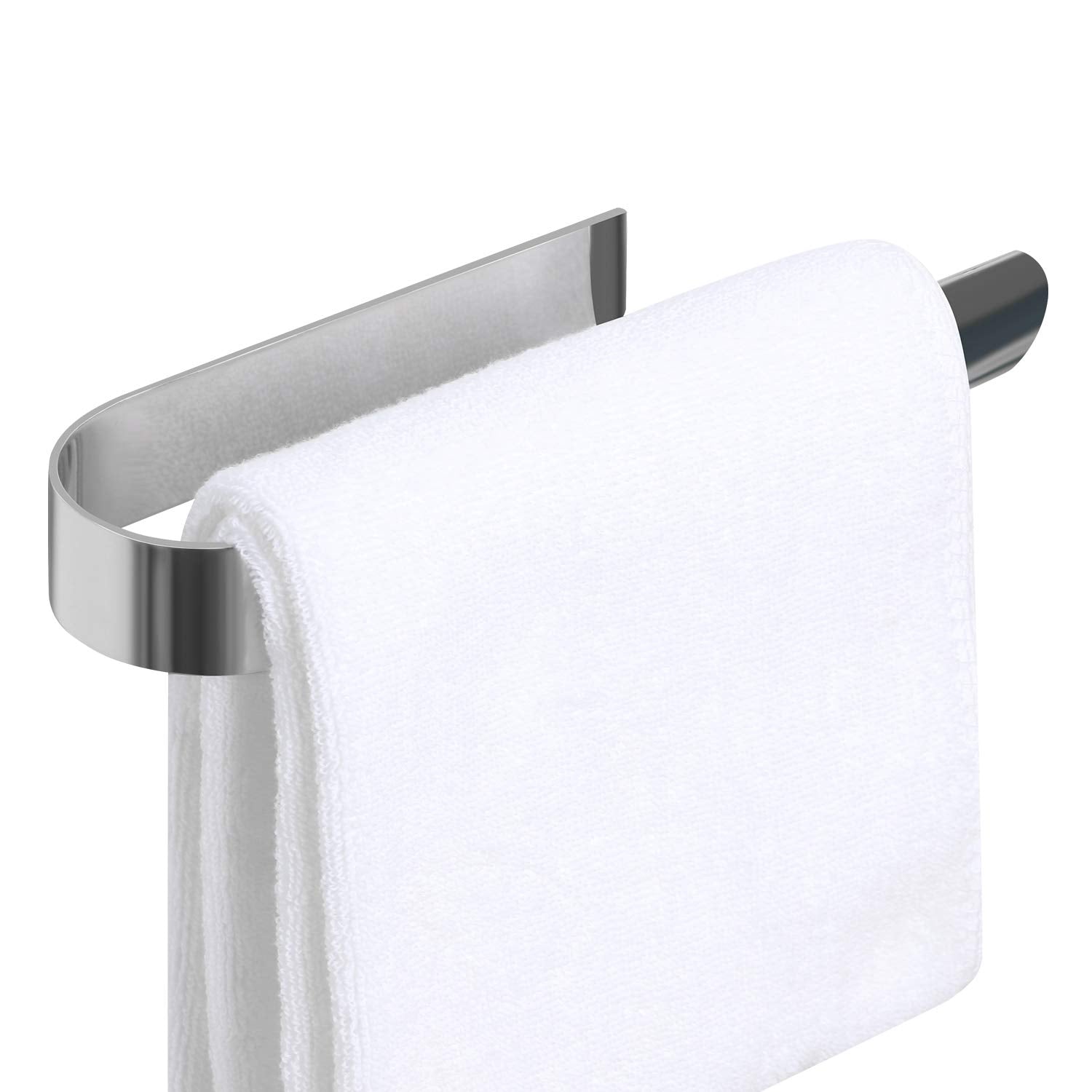 Houseaid Self Adhesive Hand Towel Holder For Bathroom, Stainless Steel Adhesive Towel Bar, No Drilling Modern Hand Towel Hanger,