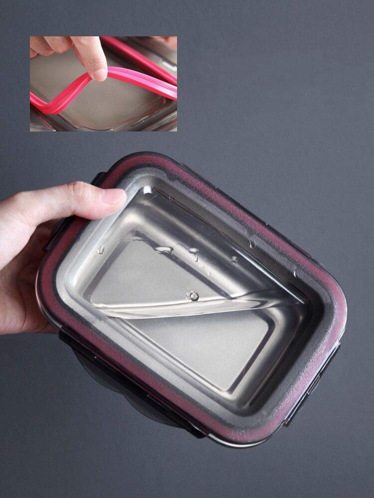 3 Pieces Stainless Steel Food Storage Container With Lids Airtight Metal Food Containers Stackable Meal Prep Leftover Containers