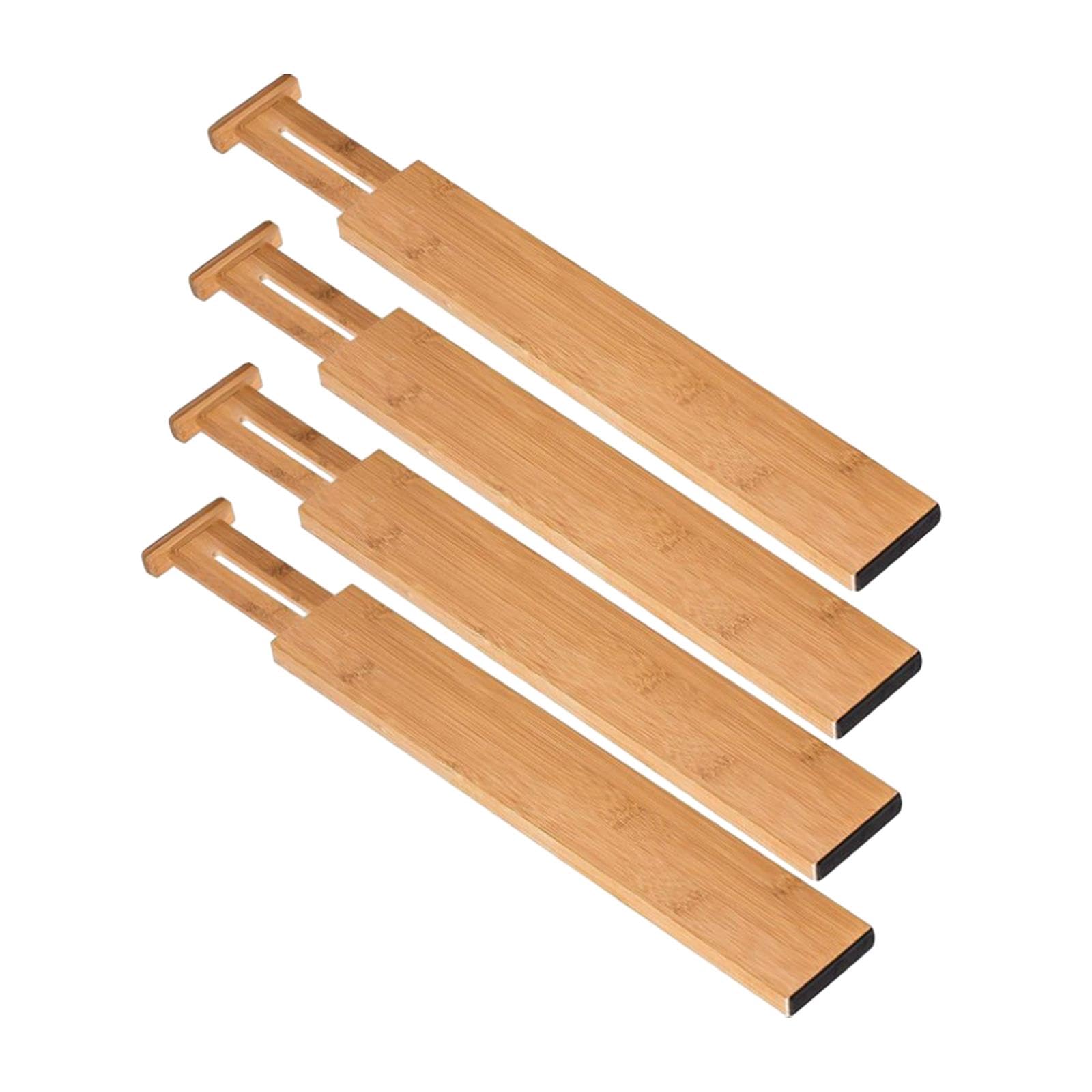 Atorse 4Pcs Bamboo Drawer Dividers Expandable 33.5Cm43Cm For Kitchen Office Sturdy|Home & Garden|Household Supplies & Cleaning|