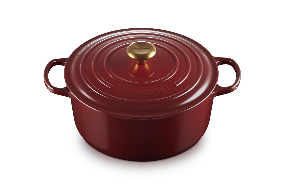 Le Creuset Enameled Cast Iron Signature Round Dutch Oven, 7.25 Qt., Rhone
