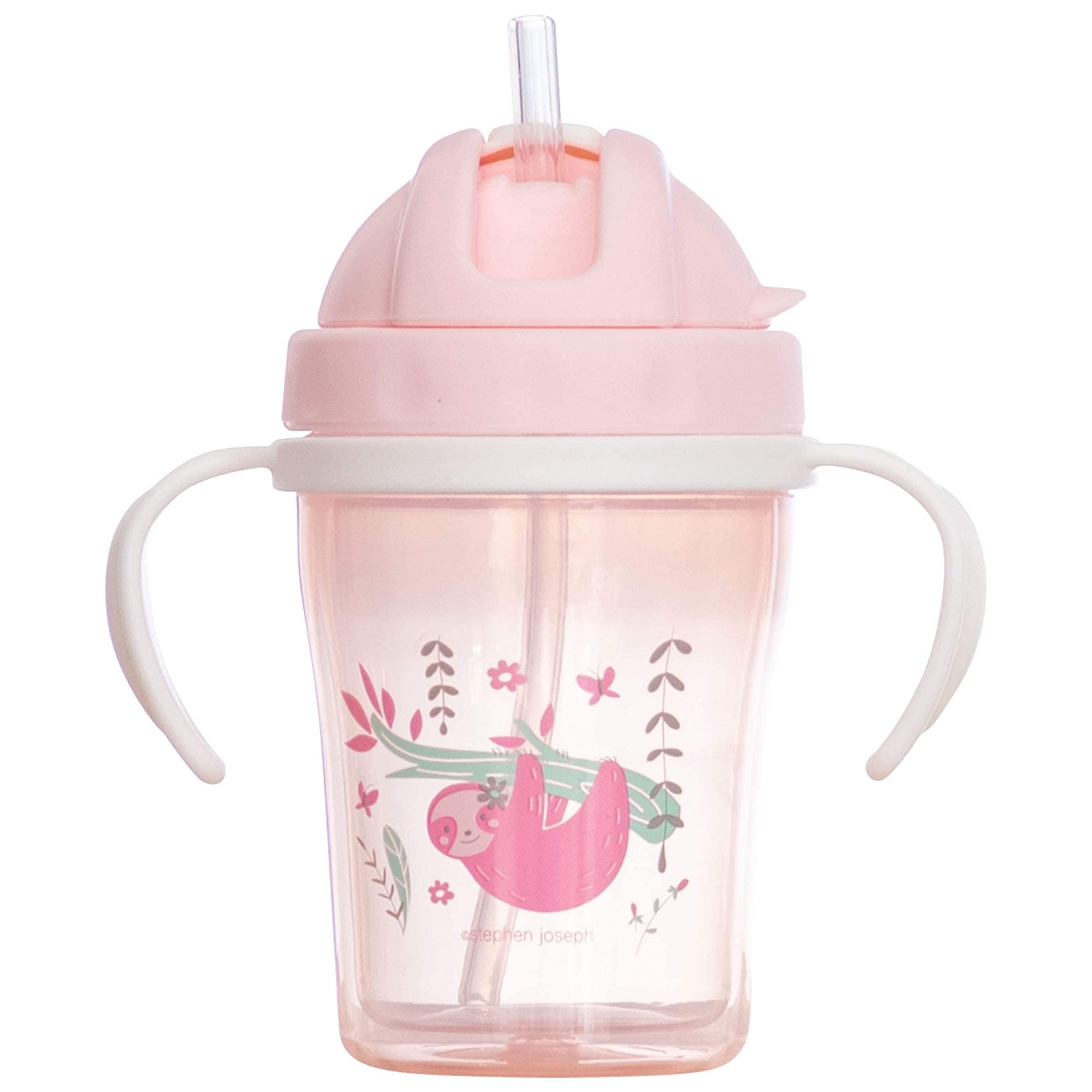 Stephen Joseph Straw Cups, Sloth, One Size (Pack Of 1)