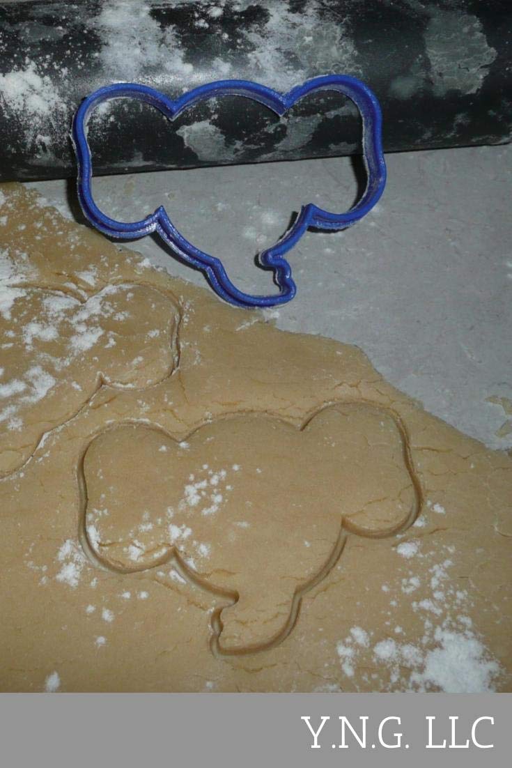 Elephant Head Animal Cookie Cutter Made In Usa Pr283