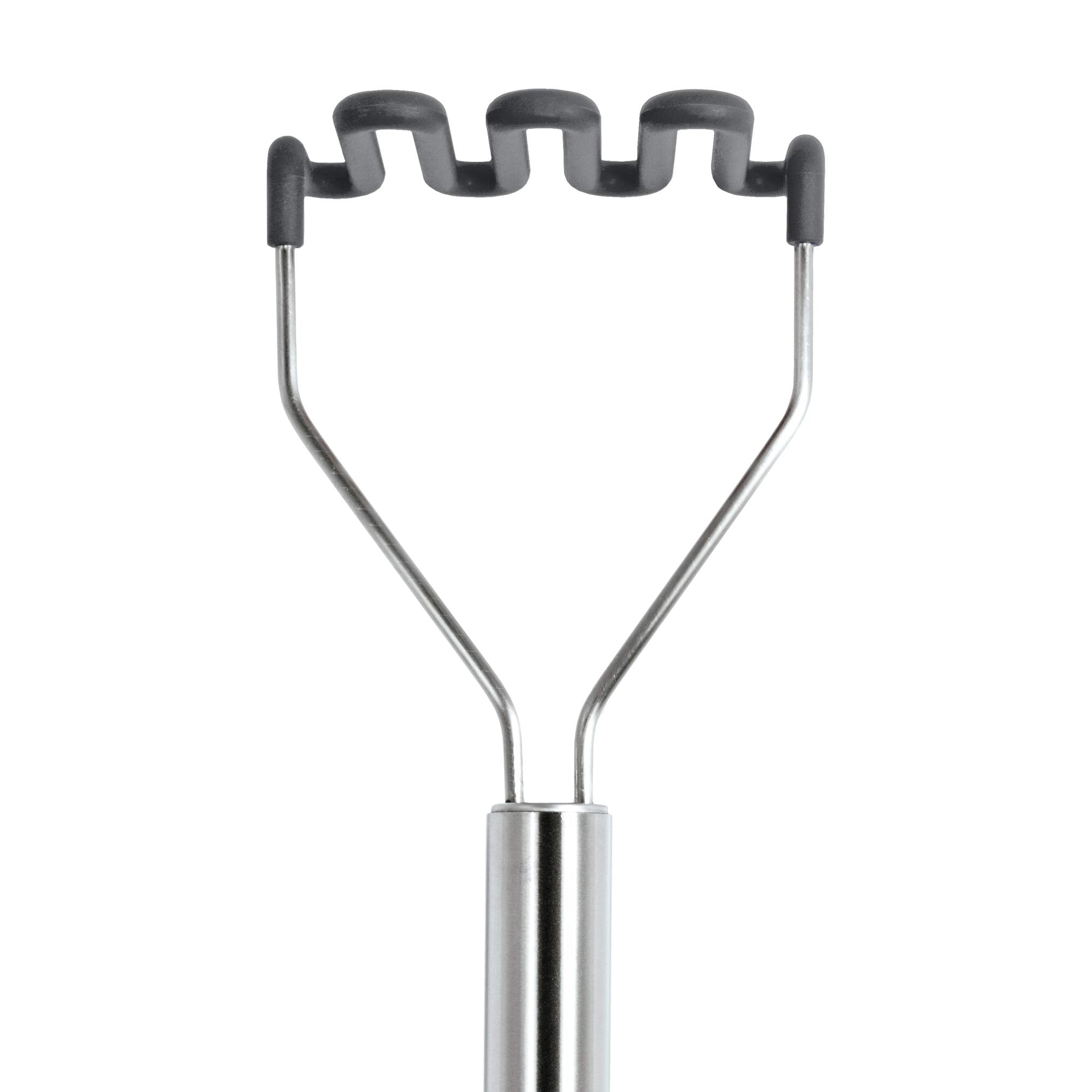 Tovolo Silicone Potato, Stainless Steel Handle & Core, Food Mashers Kitchen Utensil, Vegetable Ricer & Avocado Blender, Scratch