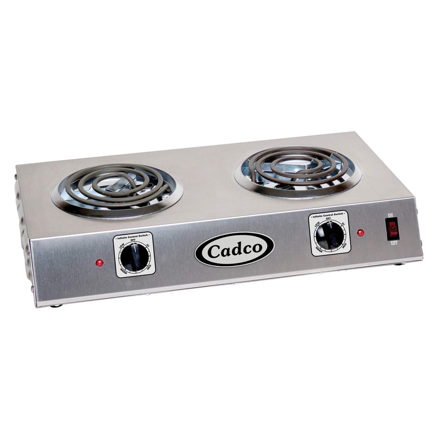 Cadco CSR1T Countertop Single 120Volt Hot Plate,Stainless Steel