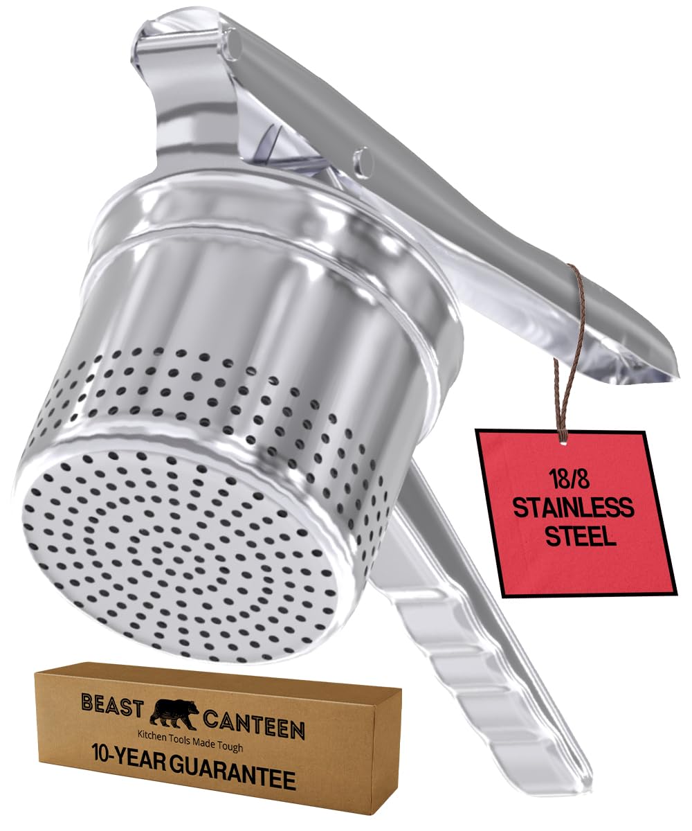Beast Canteen Potato Ricer - Ricer For Mashed Potatoes, Made Of 18/8 Stainless Steel, Make Fluffy Smooth Mashed Potatoes & Rice