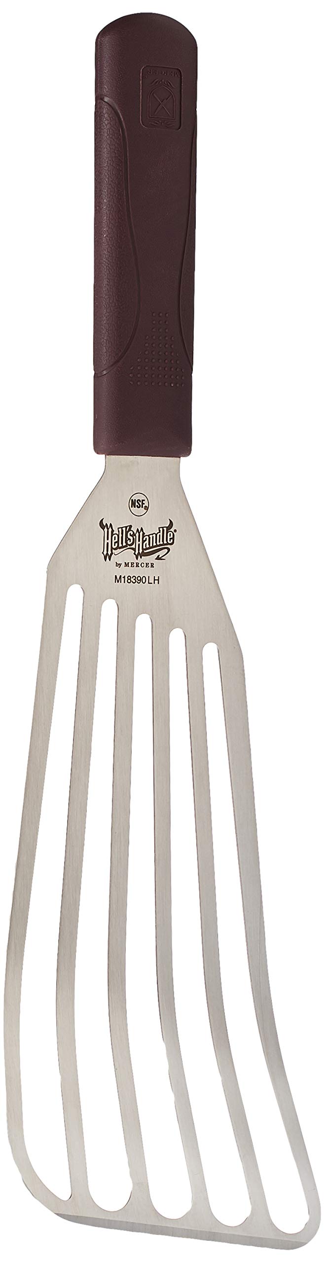 Mercer Culinary Hell'S Handle, Large Fish Turner/Spatula, Left Handed, 4 Inch X 9 Inch