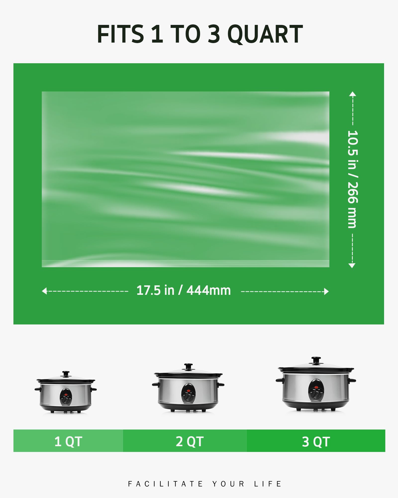 Syntus Slow Cooker Liners, 30 Count Cooking Bags Small Size Disposable Pot Liners Plastic Bags, Fit 1Qt To 3Qt For Slow Cooker C