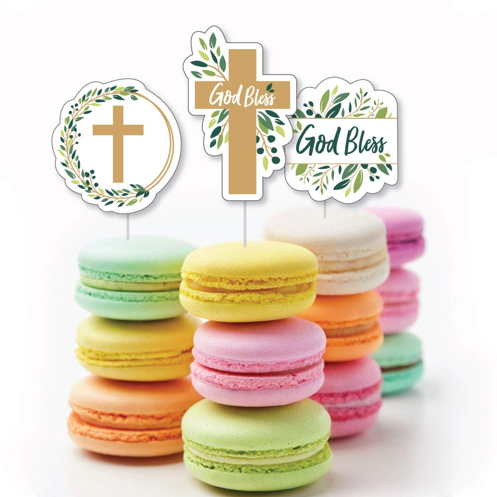 Big Dot Of Happiness Elegant Cross - Diy Shaped Religious Party Cut-Outs - 24 Count