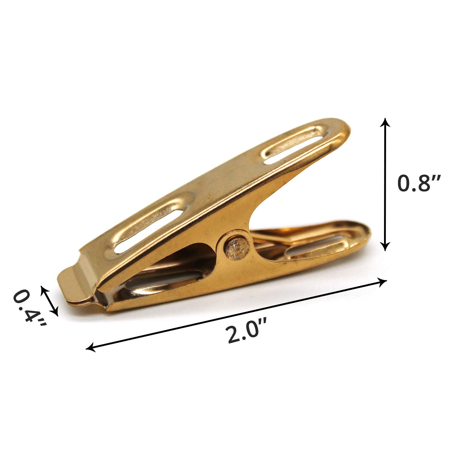 Aitrai Stainless Steel Clothespins-50 Pack Gold Clothespins Wire Metal Clothes Pins Laundry Clips For Outdoor Clothesline Home K