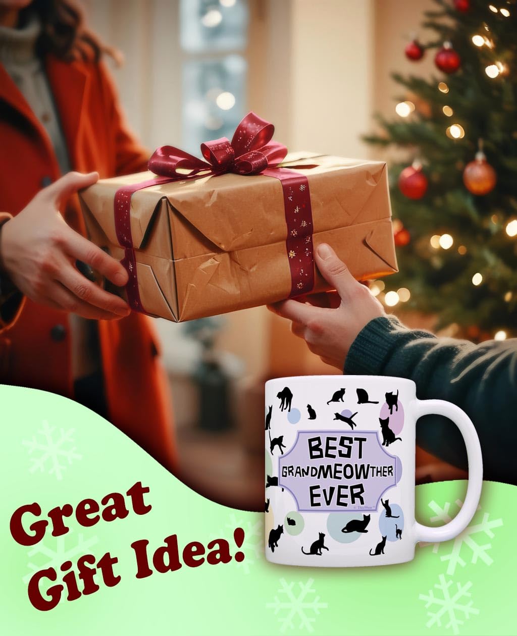 ThisWear Cat Themed Gifts Best Grandmeowther Cat Cup Cat Related Gifts Cat Grandma Coffee Mug Tea Cup Multi