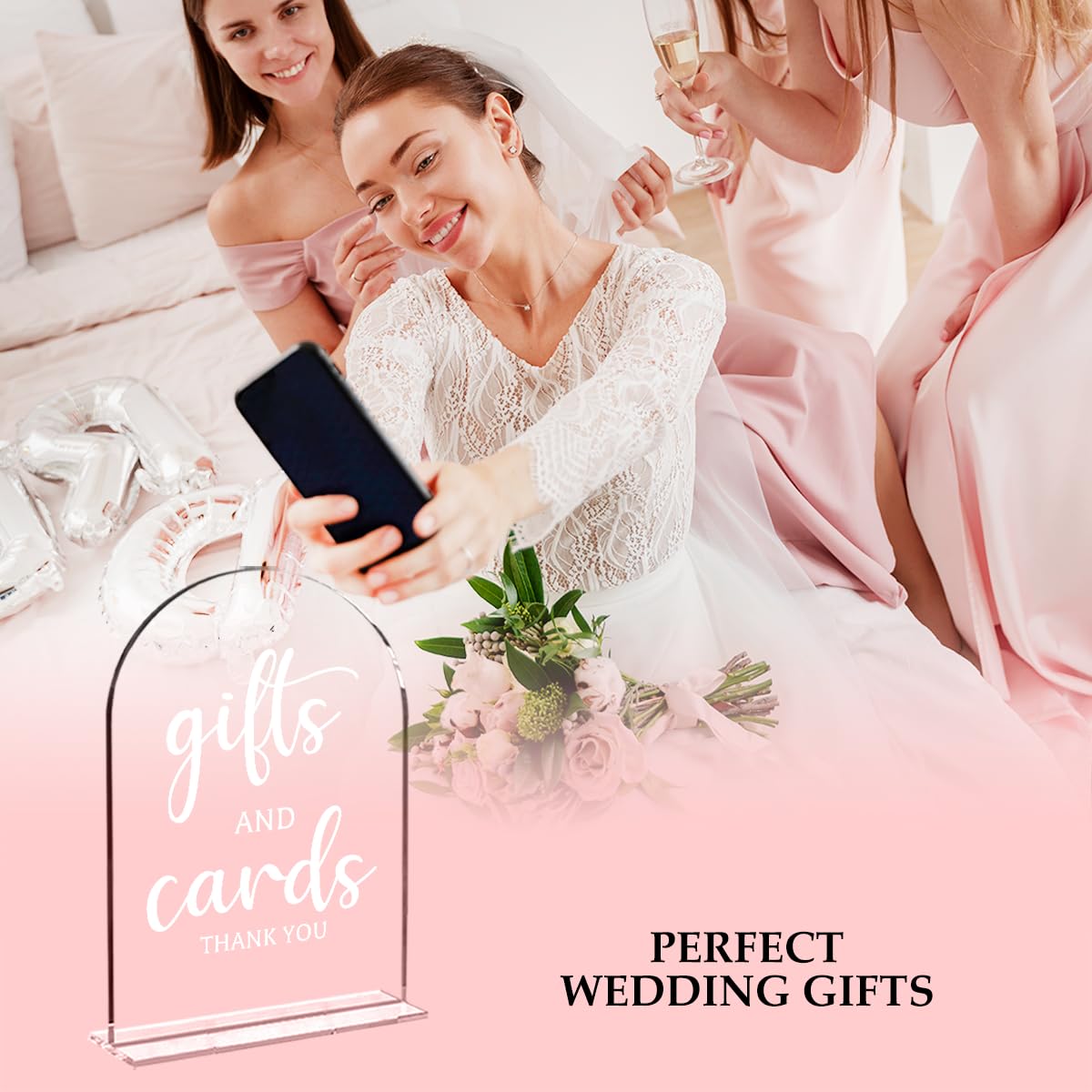 6 Pcs Wedding Sign Decor, Ceremony Sign, Wedding Sign for Reception & Event Party,Bridal Shower Decorations, Wedding Table Sign