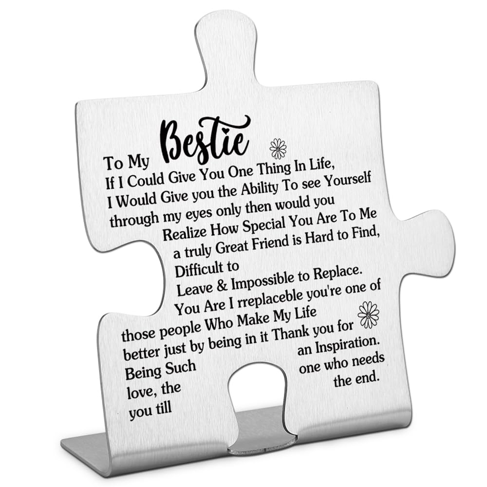 To My Bestie Gifts Bestie Gifts from Sister Thank You for Being My Unbiological Sister Best Friend Christmas Wedding Friendship 