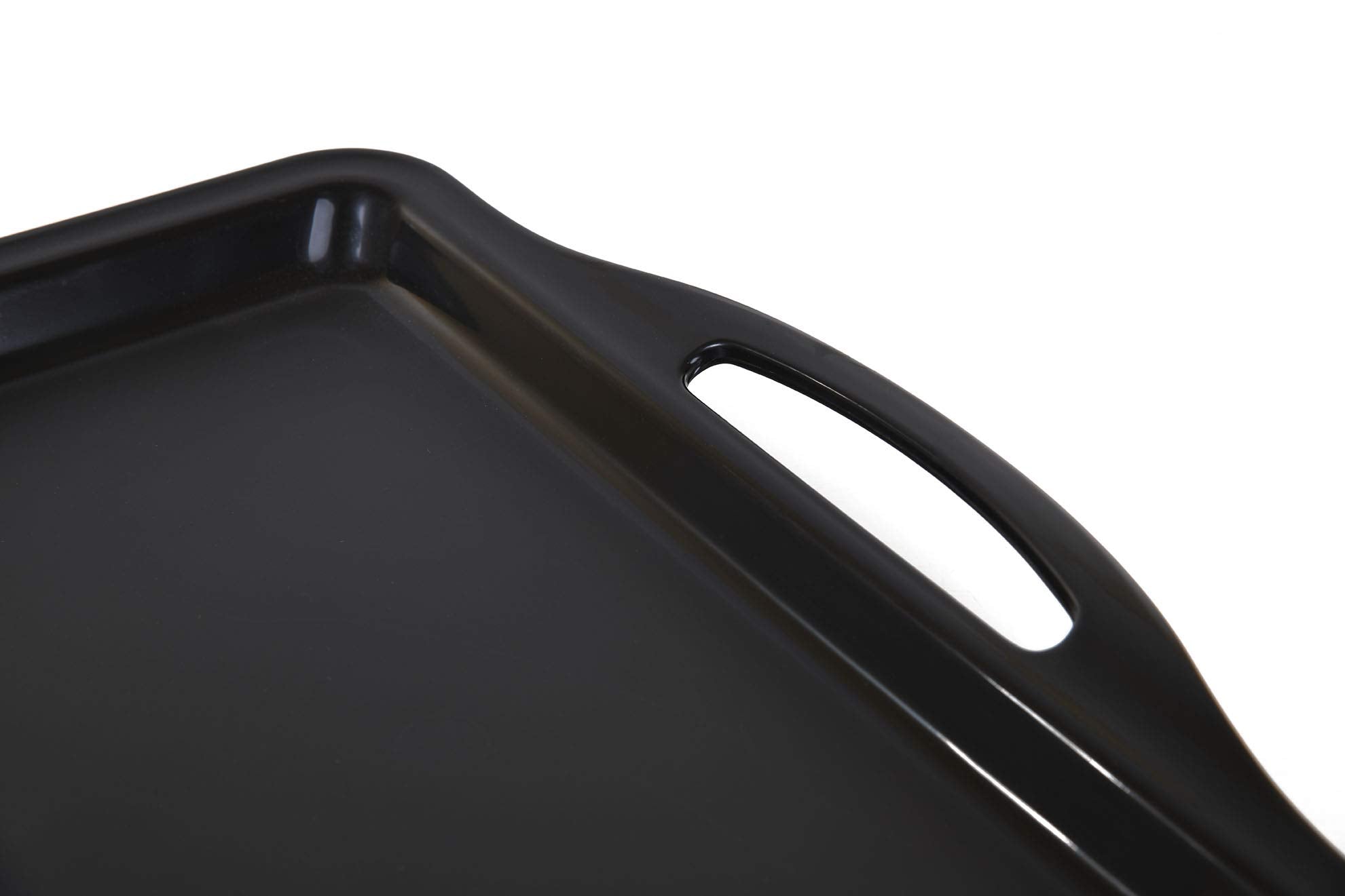 Mintra Home Durable Serving Tray (1Pk, Black)