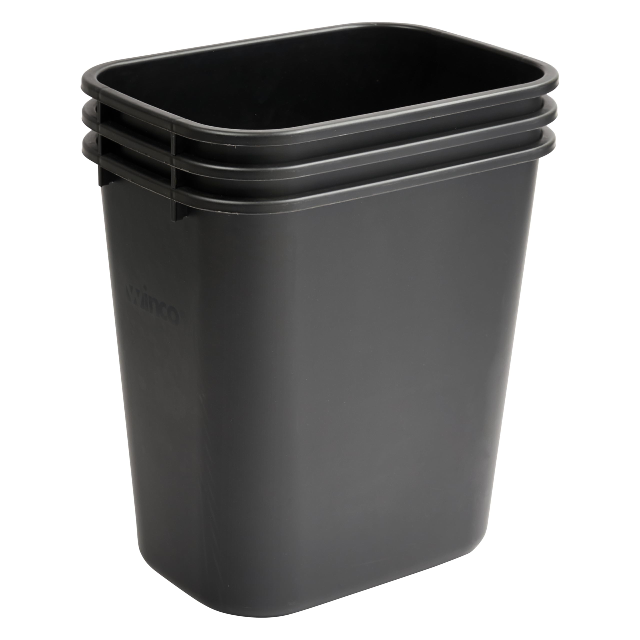 Superior Popcorn Company Pwr-28K Waste Basket, 7 Gallon, Black
