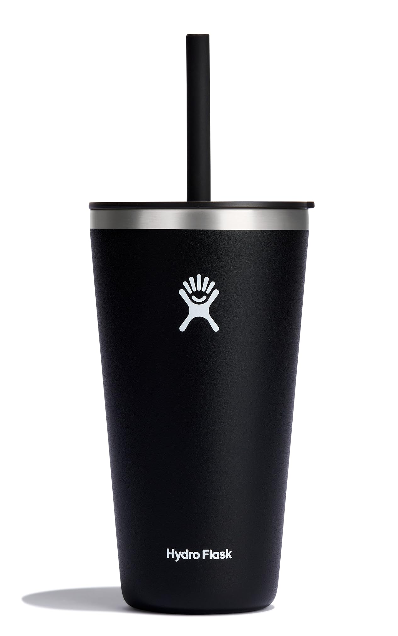 Hydro Flask 28 Oz All Around Tumbler Straw Lid Black