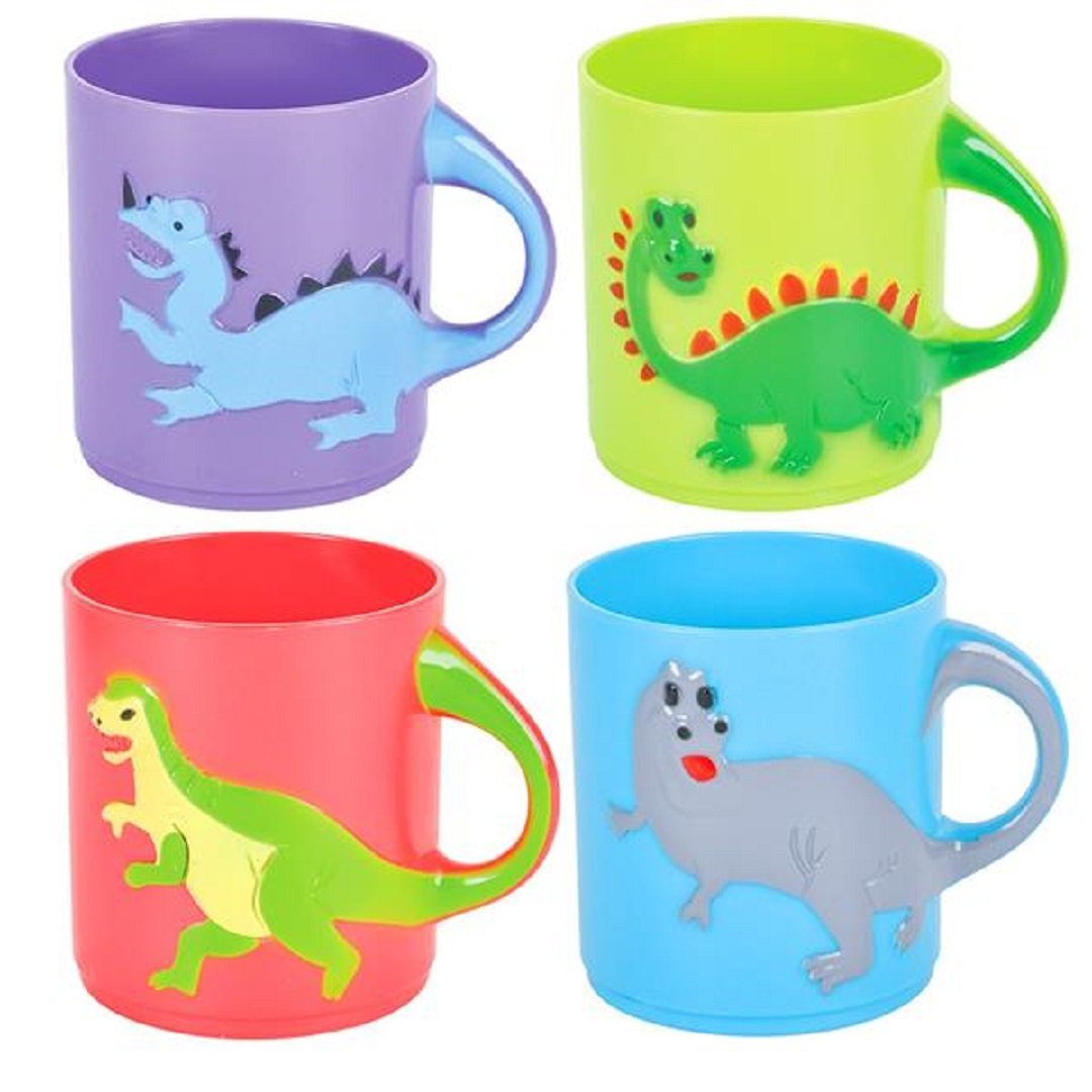 Rhode Island Novelty Dinosaurs Mugs Assorted Colors And Designs One Dozen