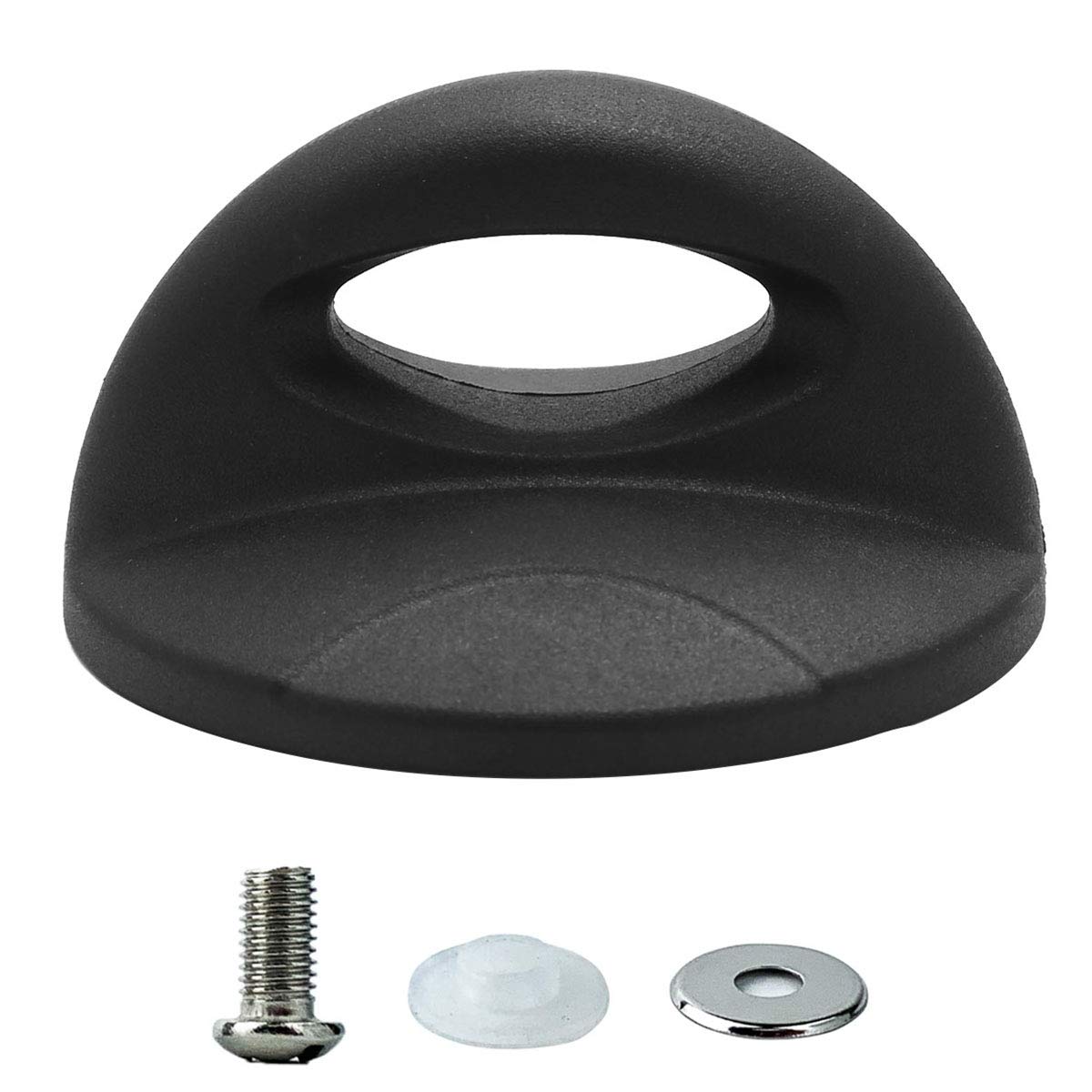 Pzrt Universal Pot Lid Replacement Knob Pan Lid Holding Handle Cookware Pot Bakelite Grip Lid Cover Knob 45X74Mm, Black