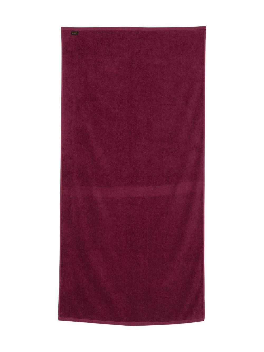 Q-Tees Velour Beach Towel - Maroon  One Size