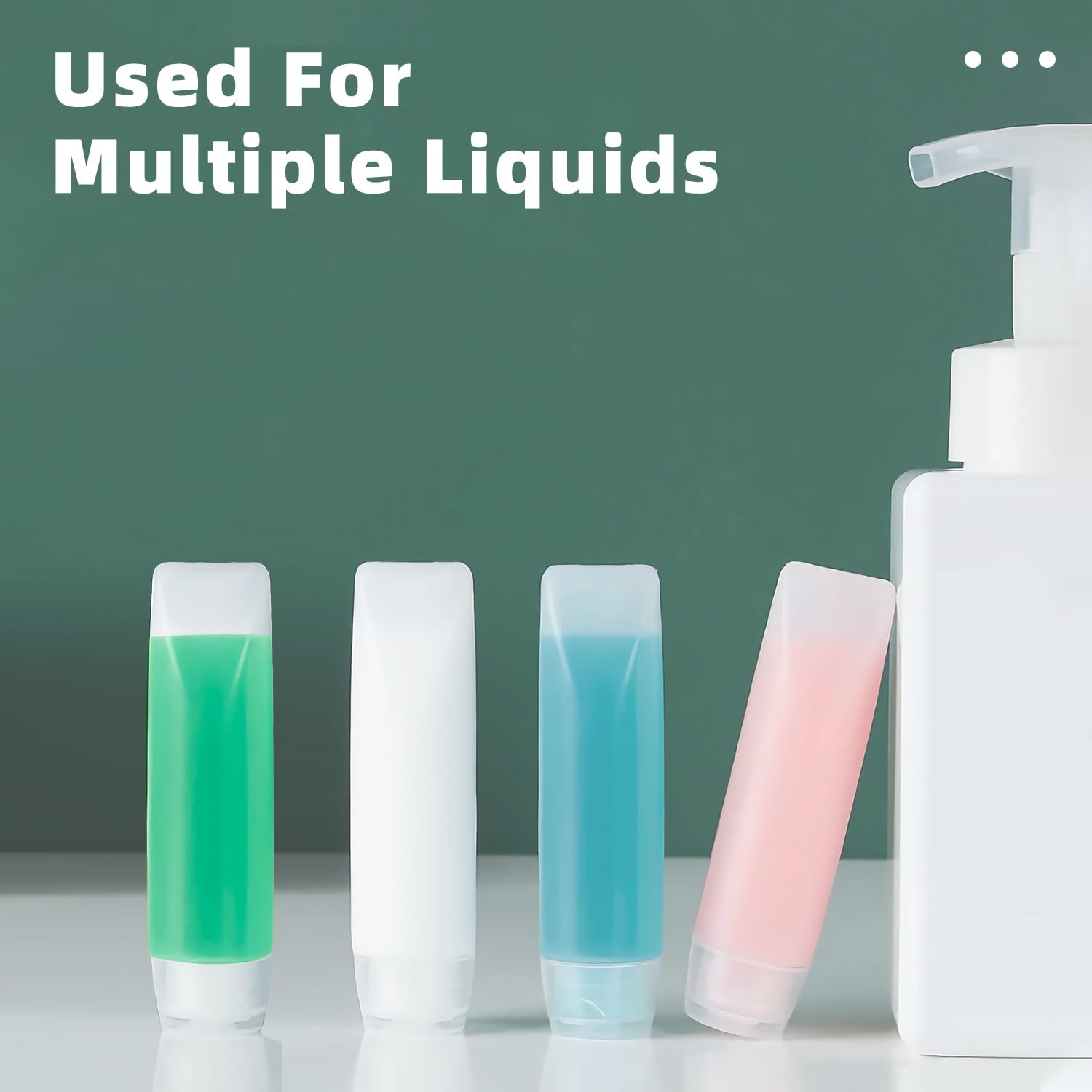 Guokoo 6 Pcs 1 Oz Travel Size Toiletries Refillable Travel Bottles, Squeeze Travel Toiletry Bottles With Labels For Toiletry Mak