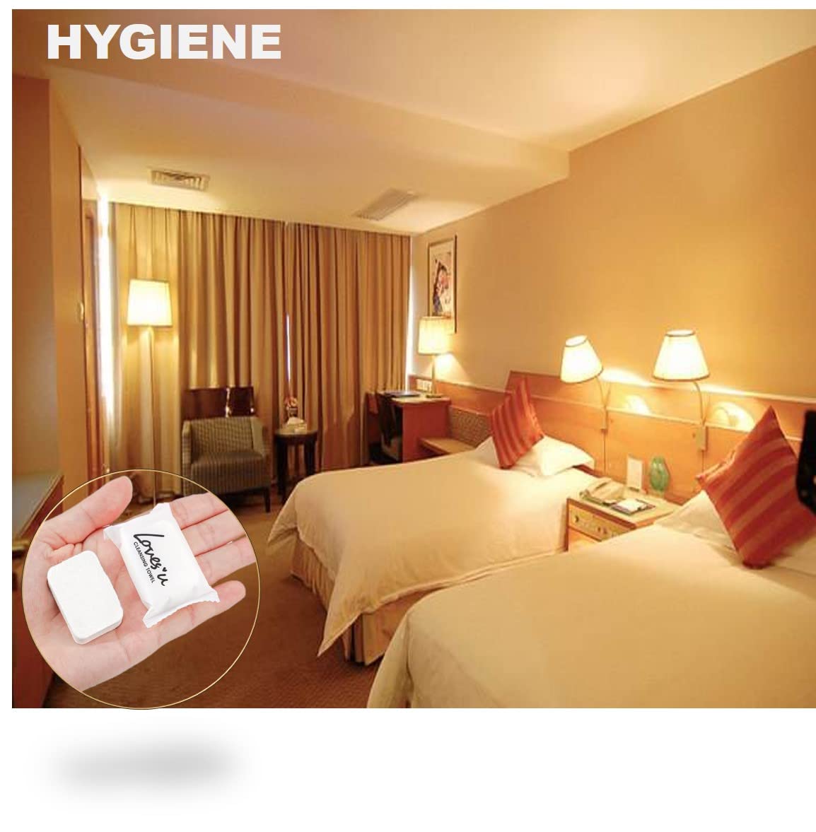 Compressed Washcloths Towels  Premium Disposable Wash Cloths for Travel Camping