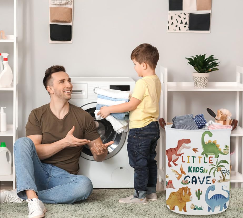 Ddbasket Kids Laundry Basket Dinosaur Hamper For Nursery Boy And Girl Cute Kids Toys Storage Bin Organizer Room Decor For Home(D