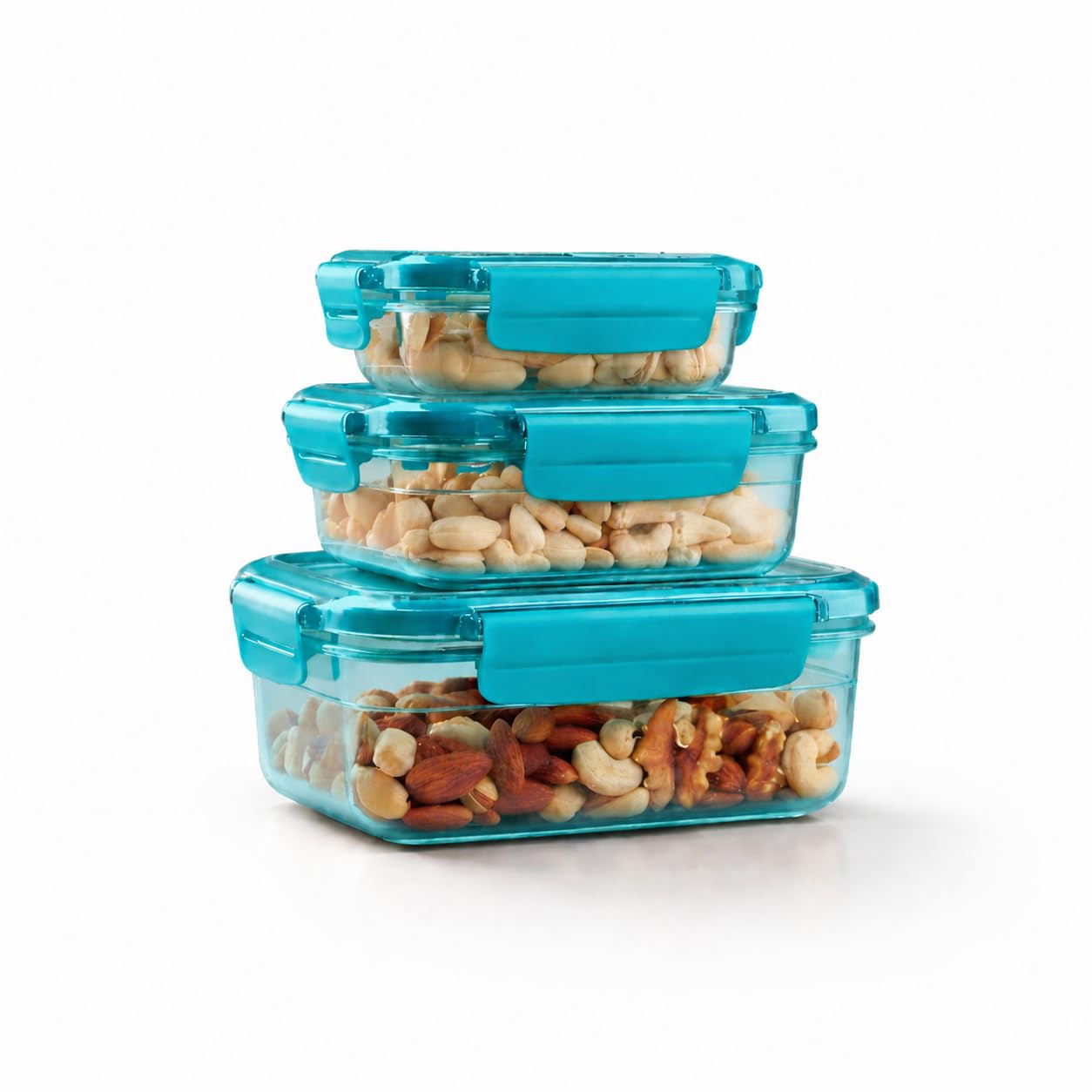 Blizzcart Kitchen Storage Container Set With Leak Proof Lids, Durable Bpa Free Food Containers For Pantry Organization, Stackabl
