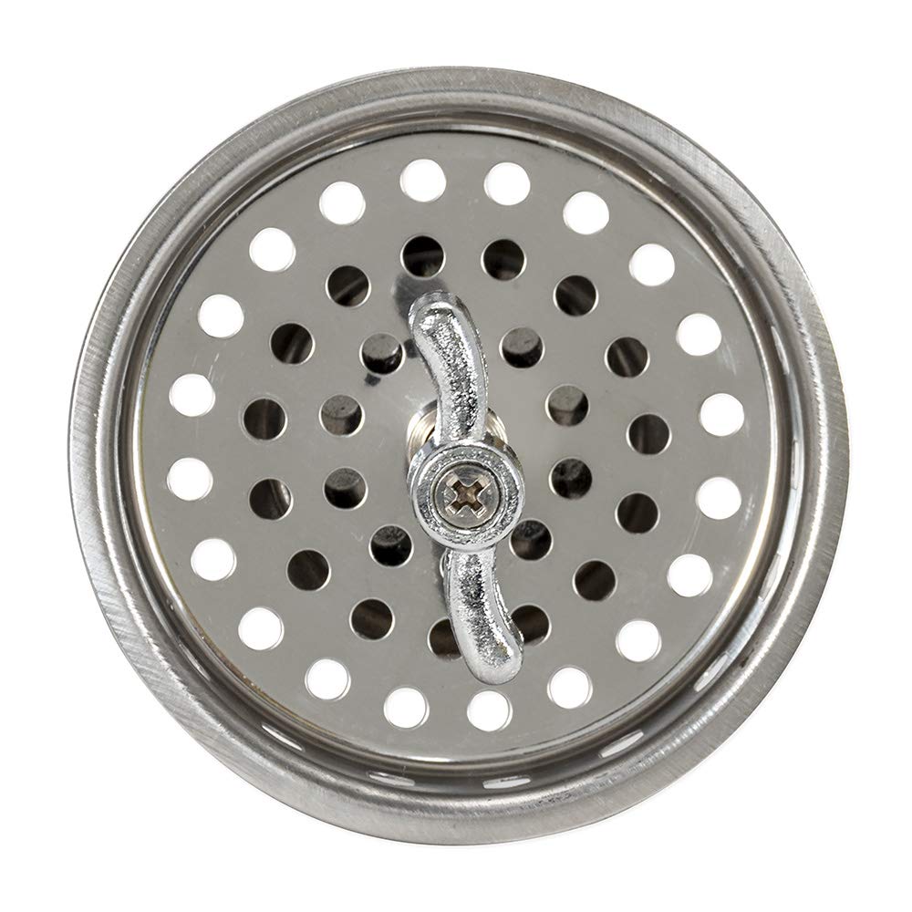 EZ-FLO Threaded-Post Spin and Seal Replacement Basket  3-1/2 Inch Diameter  Stainless Steel  30047