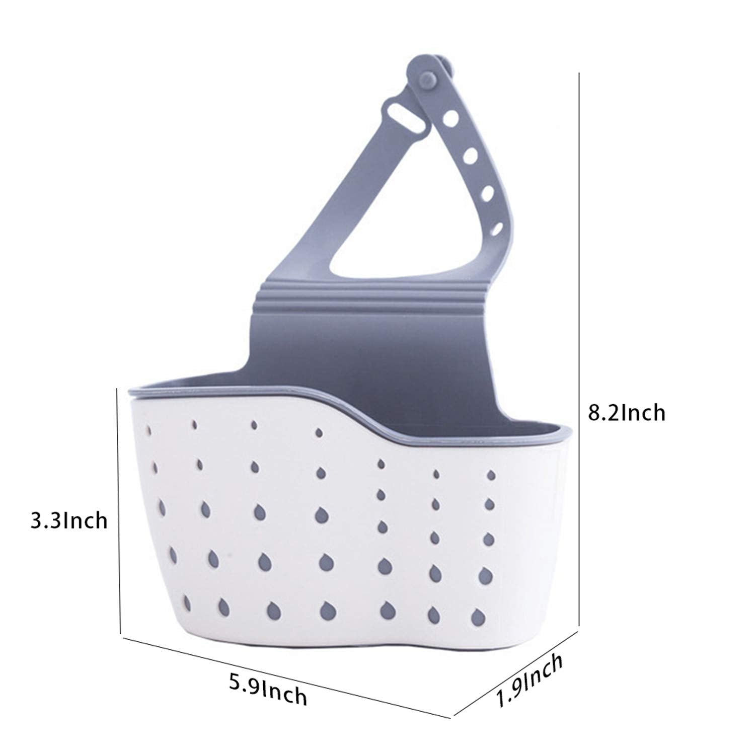 Yyaaloa Sink Basket Sink Strainers Basket Corner Sponge Caddy For Kitchen Sink Kitchen Drain Shelf Sink Storage Holder (Style 2-