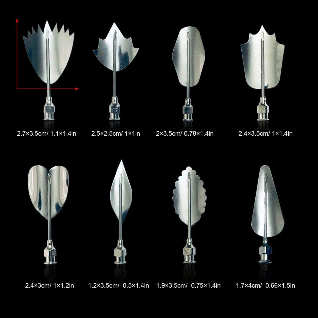 Jelly Decorating Tools - 3D Gelatin Jelly Cake Art Tools Set With Syringe Pudding Pastry Nozzles Stainless Steel Needles Tips Ba