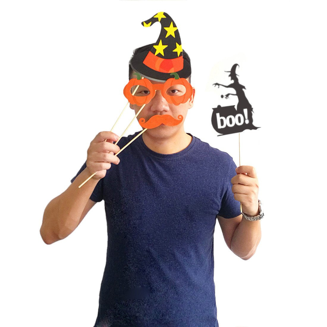Halloween Photo Booth Props 27 Pcs For Halloween Decorations