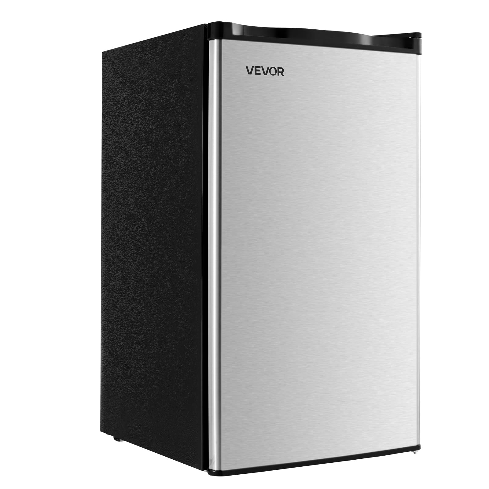 VEVOR 3.2 Cu.Ft Mini Fridge with Freezer, Single Door Compact Refrigerator with Micron Freezer Zone, 7-Mode Adjustable Temp, Ene