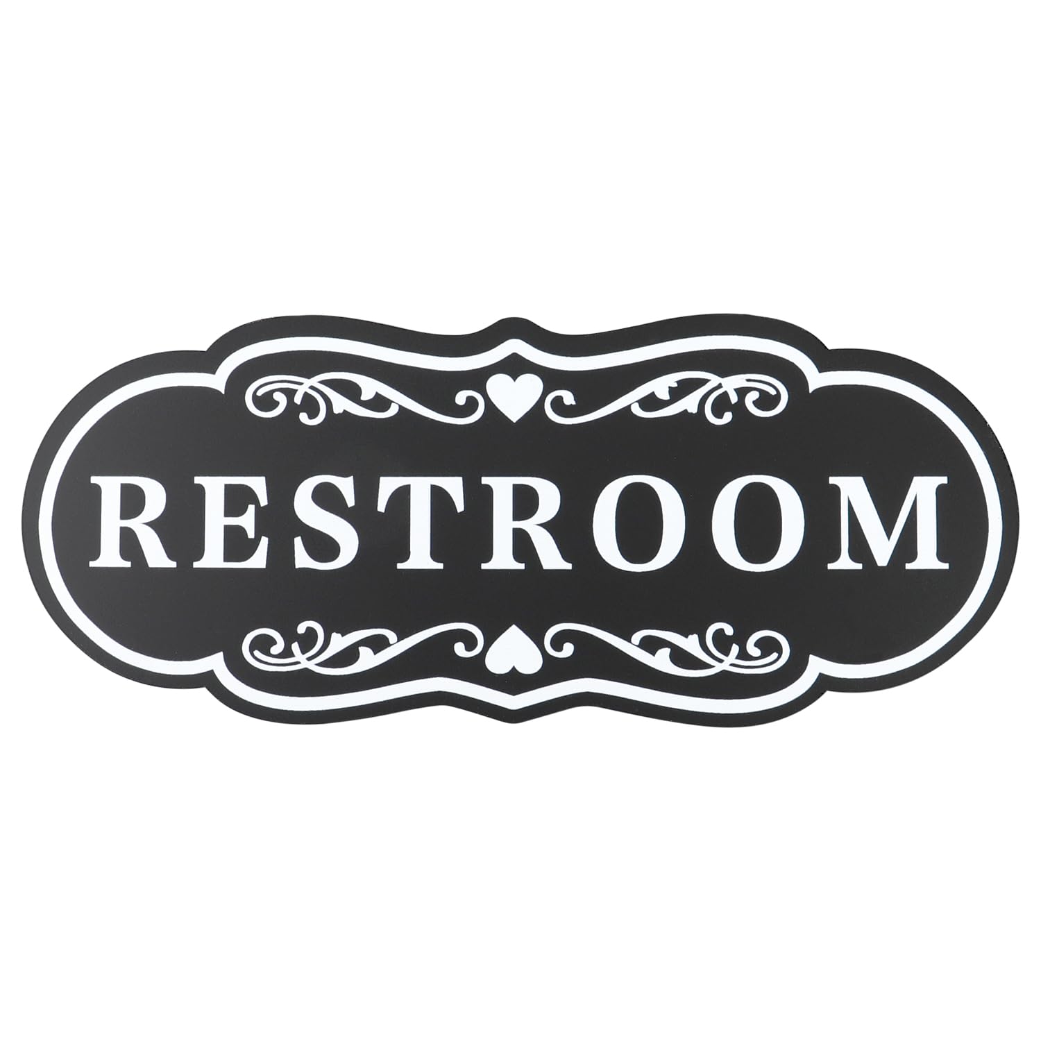 FXRN Toilet Sign, 9.5 x 4 Inches - Easy to Install, No Tools Required