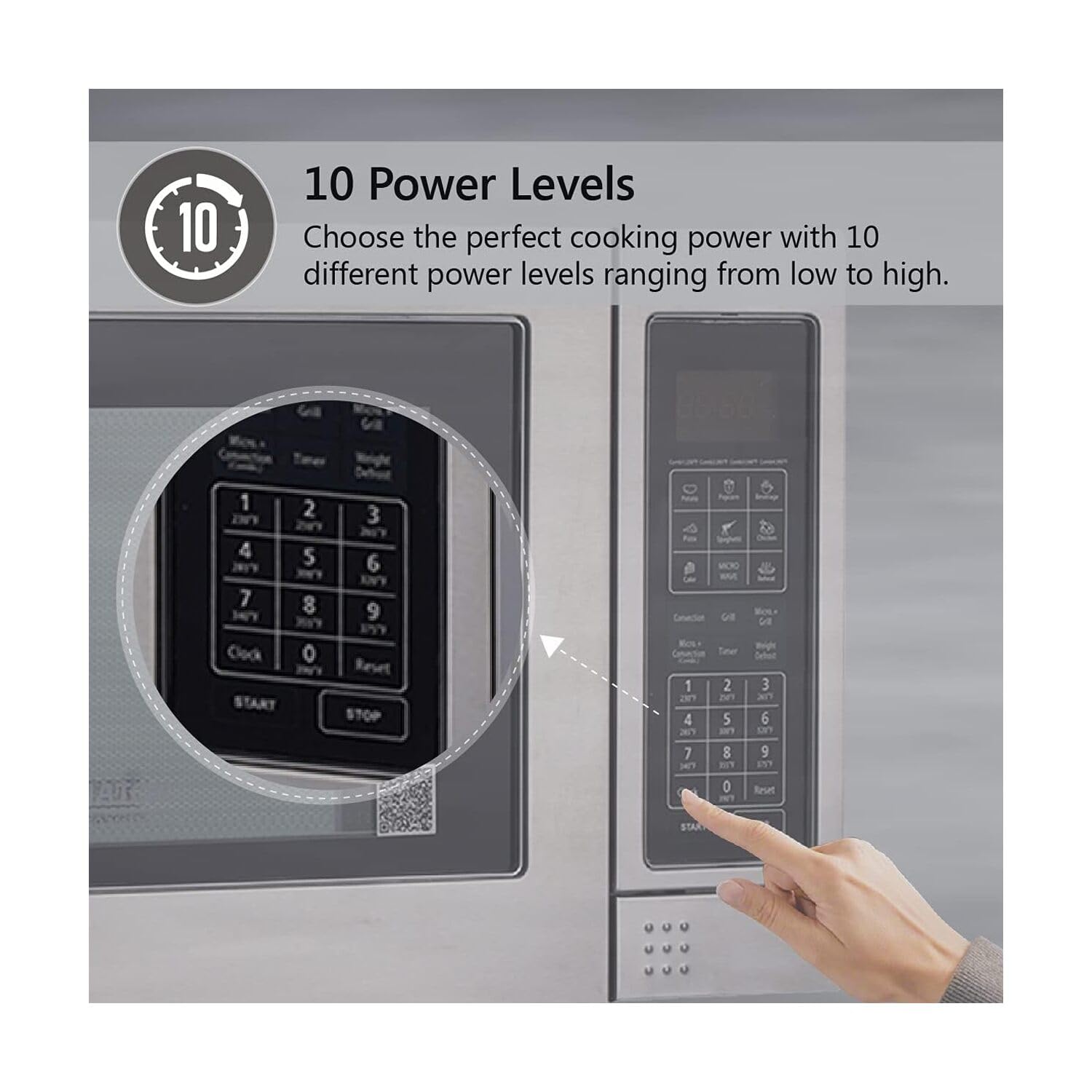 Equator Hybrid Microwave+Convection Oven+Grill 1.2Cf Stainless Freestanding Ss