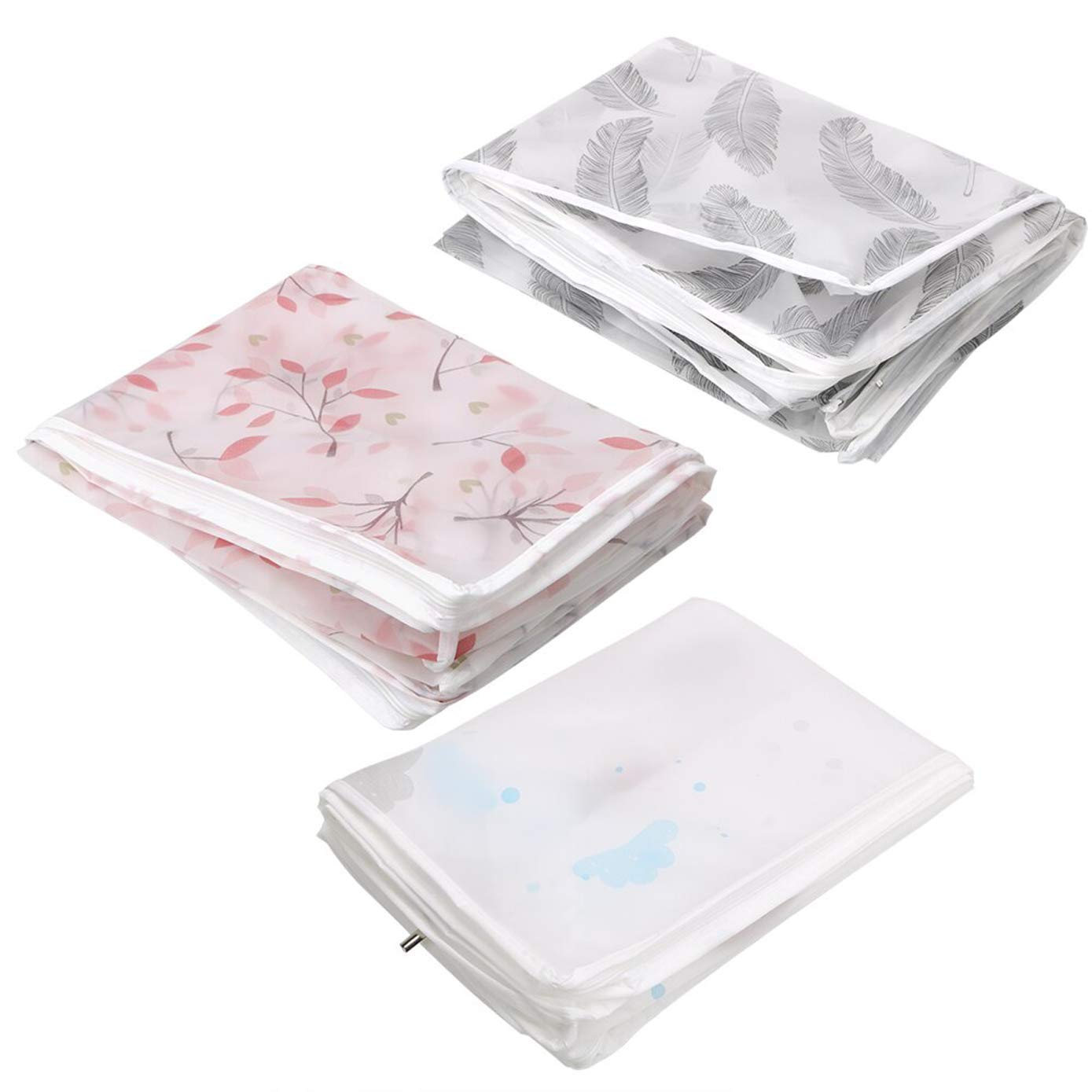Praxon Fabric Storage Living Cover Boxes For Wardrobe Shelves Clothes, Sarees, Bed Sheet, Blanket // Foldable Cloths Zip Organiz