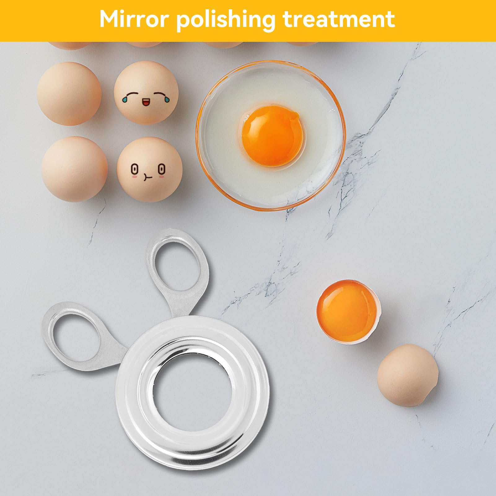 Egg Cracker Topper Stainless Steel Egg Opener Eggshell Cutter Easy Egg Opener Soft Hard Boiled Eggs Cutter Cracker Separator Egg