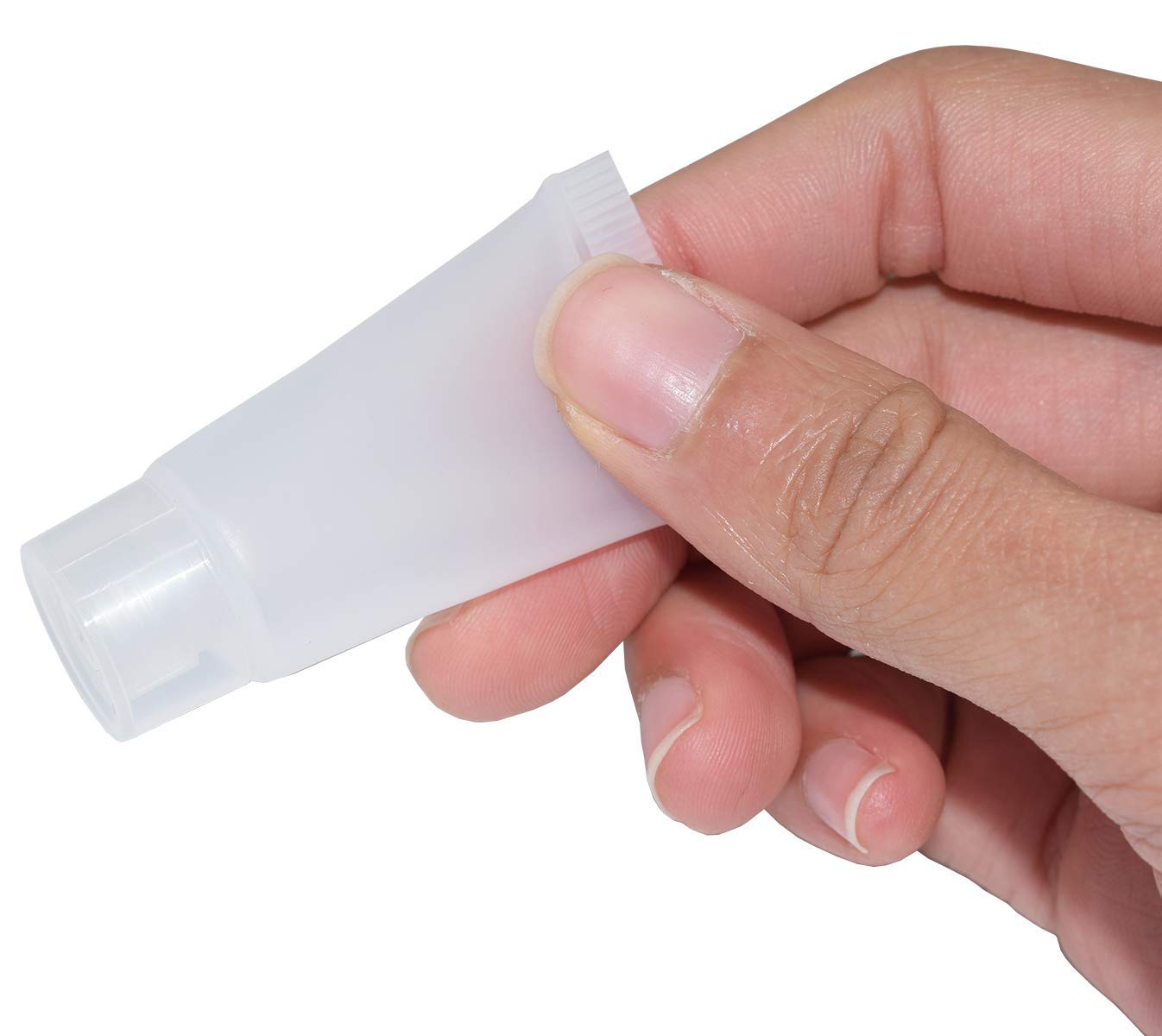 Auear, 24 Pack 5Ml Empty Refillable Plastic Soft Tubes Squeeze Cosmetic Bottles Packing Sample Bottles Mini Containers For Body