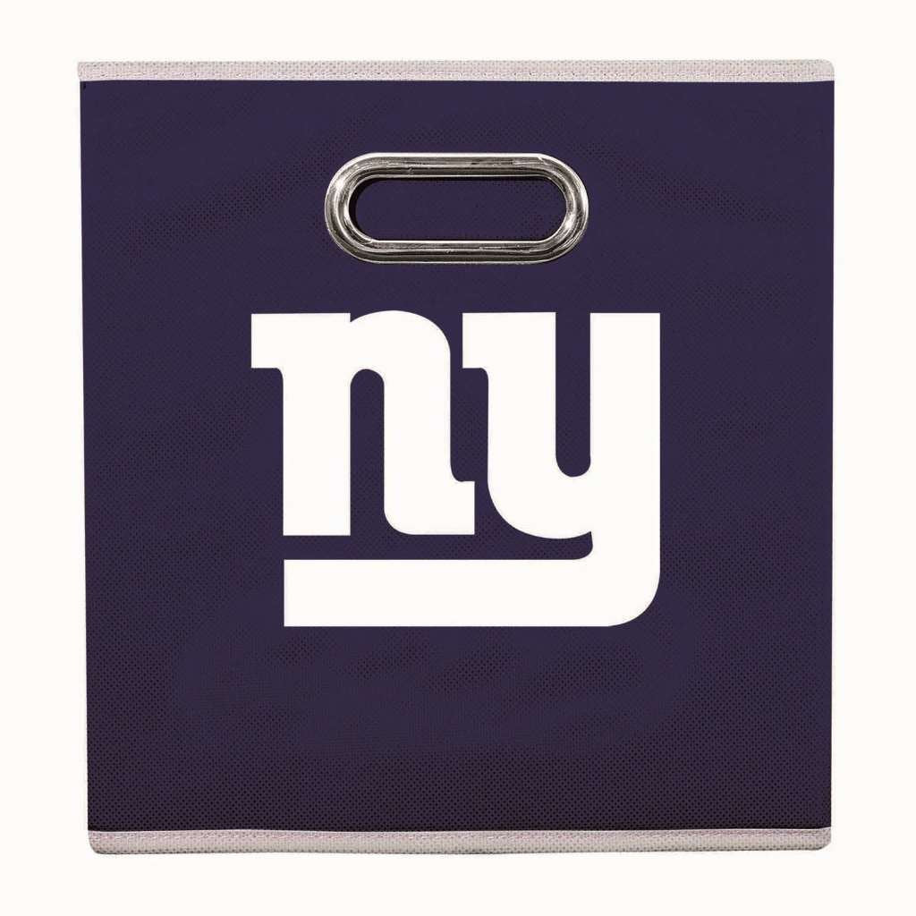 Franklin Sports Nfl New York Giants Collapsible Storage Bin Nfl Folding Cube Storage Container Fits Bin Organizers Fabric Nfl Te