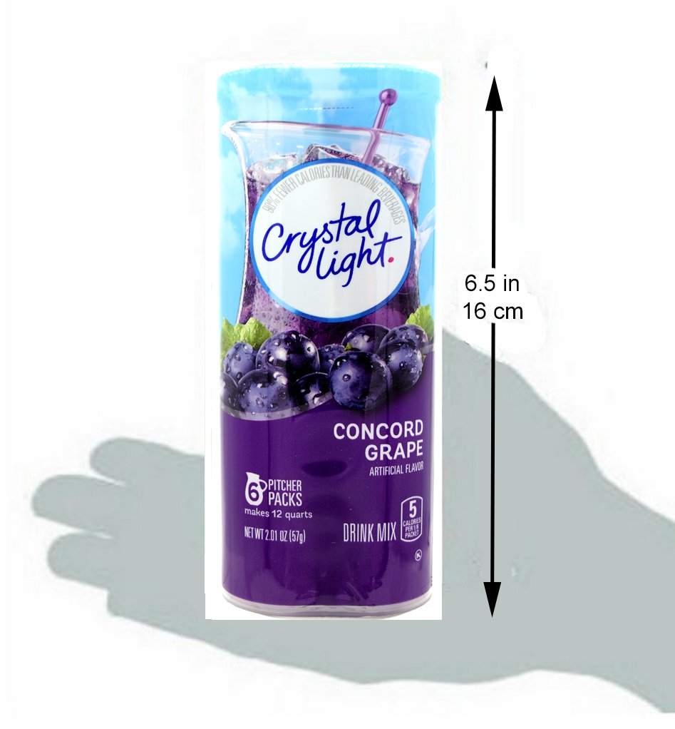 Crystal Light Concord Grape, 12-Quart Canister Canister (Pack Of 5)