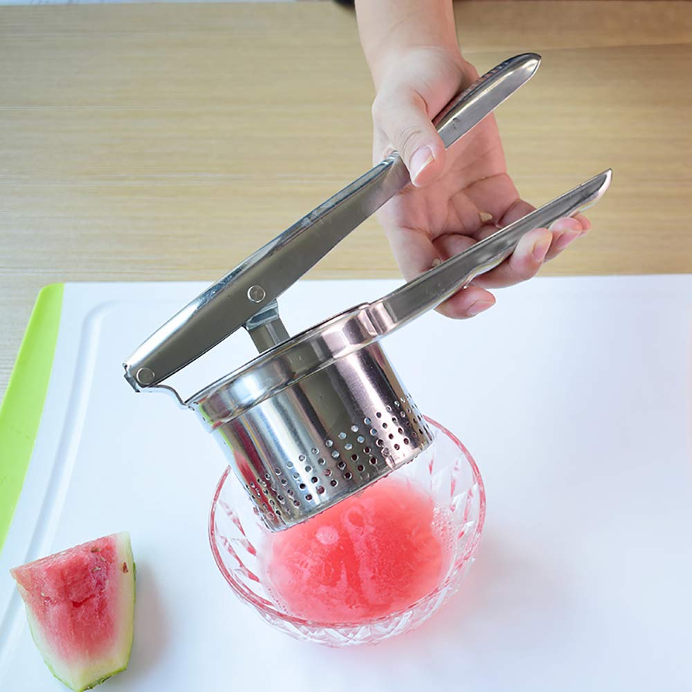 Warm Crystal, Stainless Steel Potato Ricer And Masher, Premium Manual Mashed Fruit Masher, Lemon Squeezer -- Manual Citrus Press