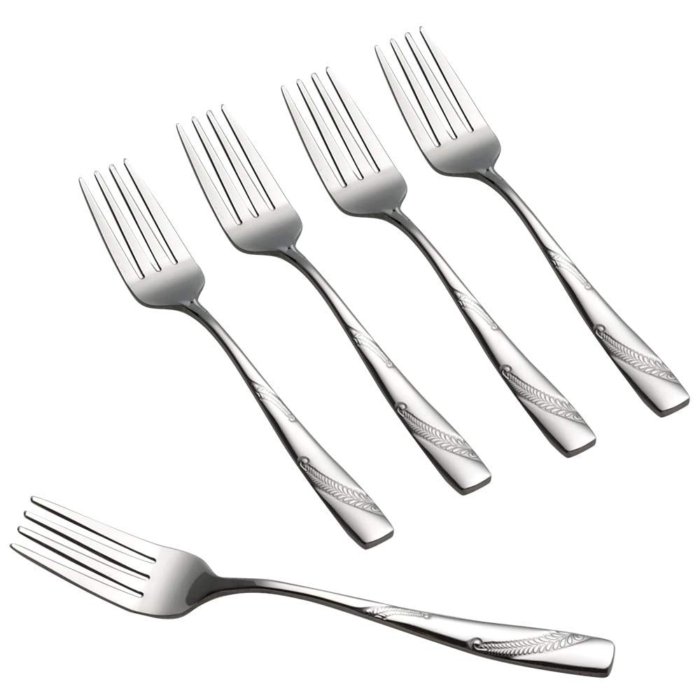 Nicesh 16-Piece Stainless Steel Dessert Forks, 6.70-Inch