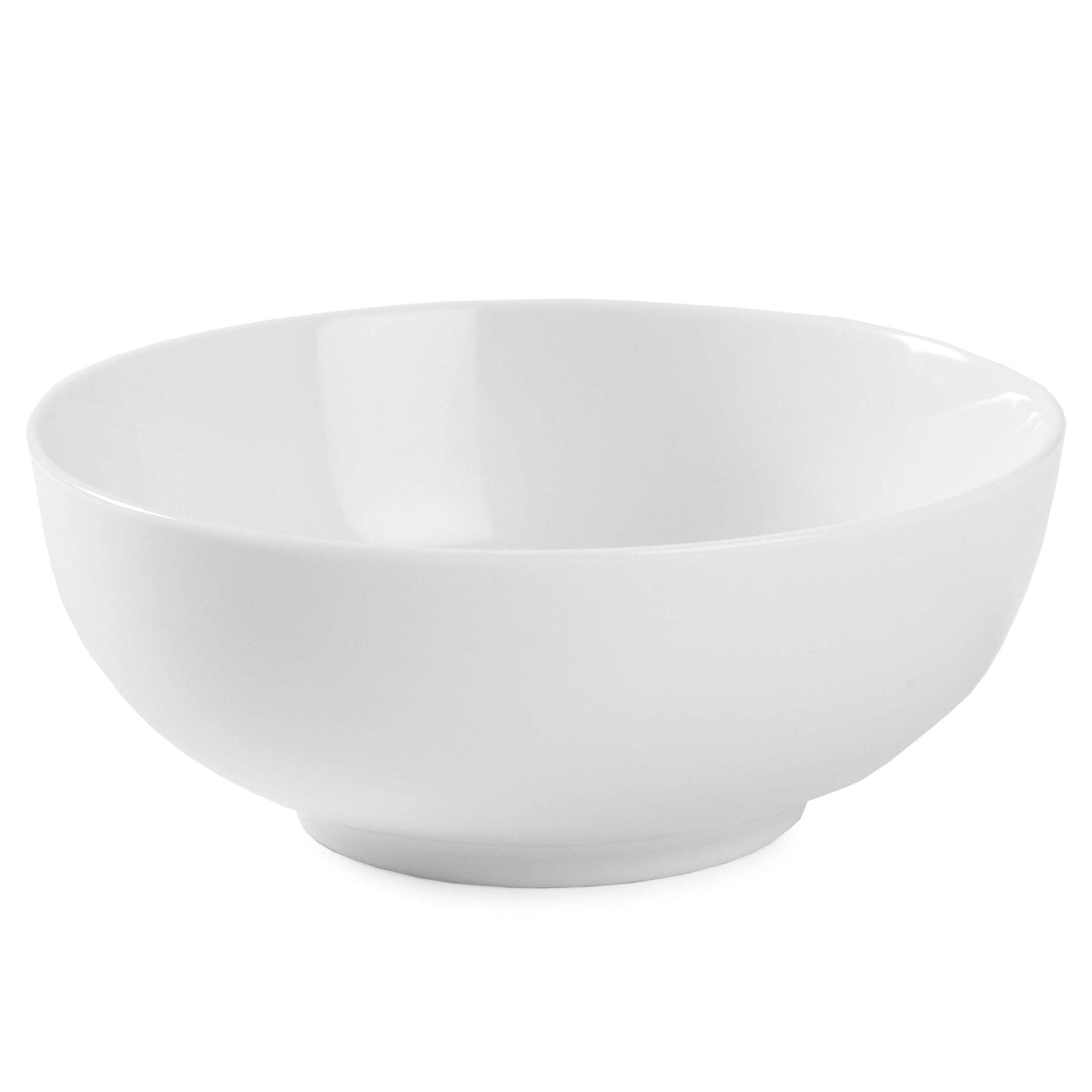 Everyday White Soup Cereal Bowls Set of 4, 26 oz. Porcelain, White - Model 5278211
