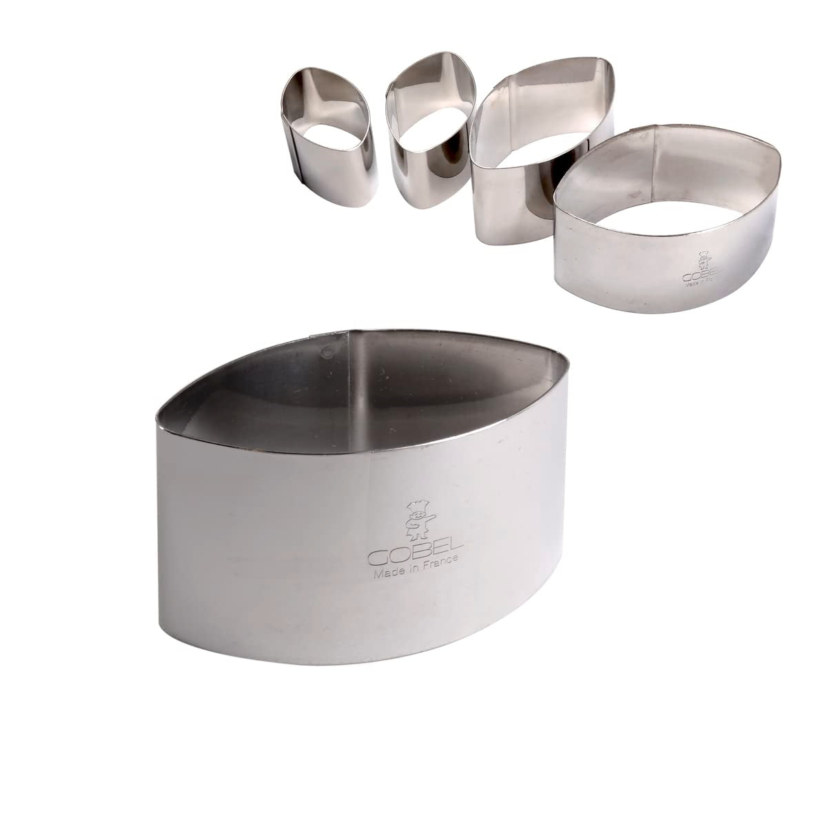 Paderno World Cuisine Stainless Steel Calisson Mold, 2-1/8-Inch