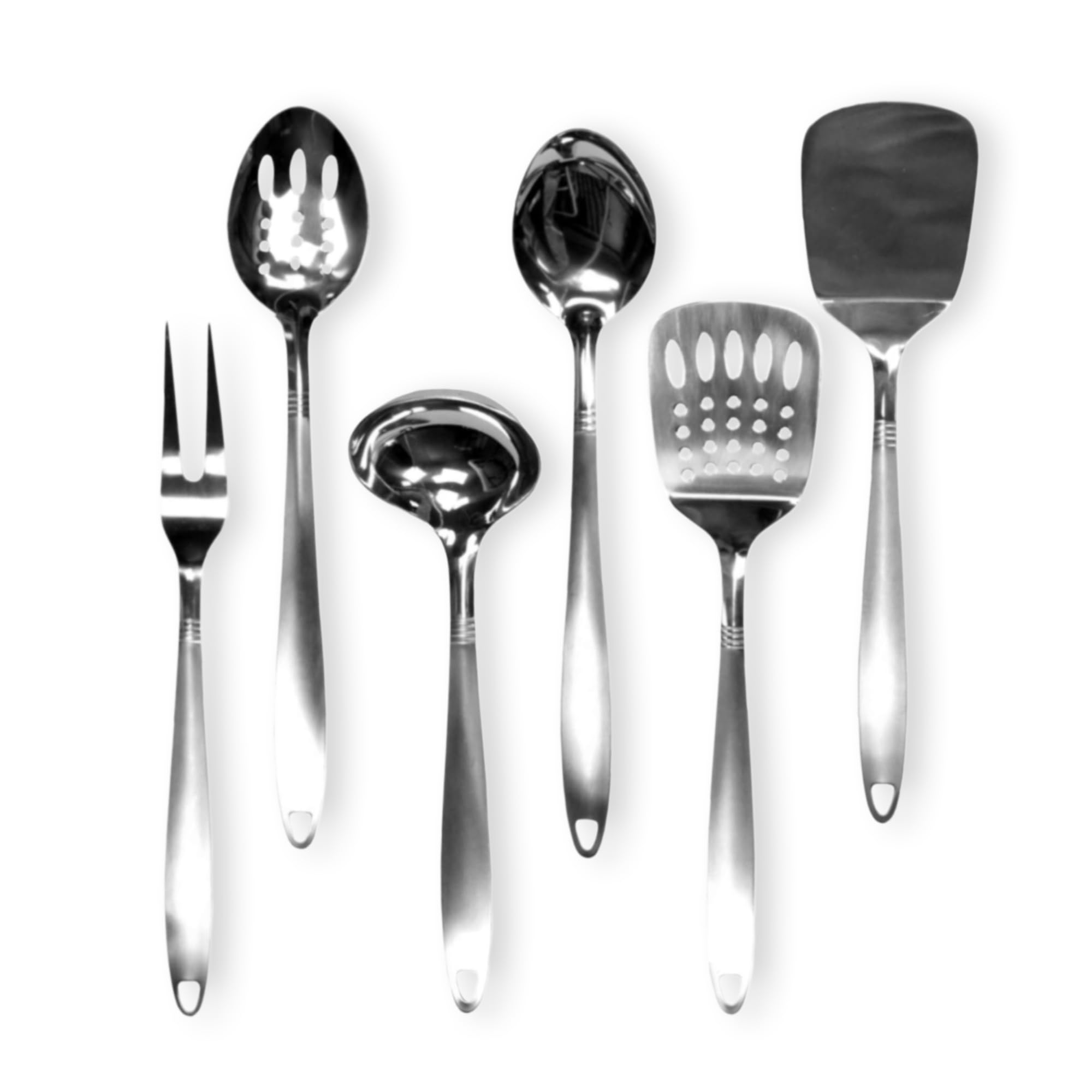 Chef Craft Select Kitchen Tool and Utensil Set  6 Piece Set  Stainless Steel
