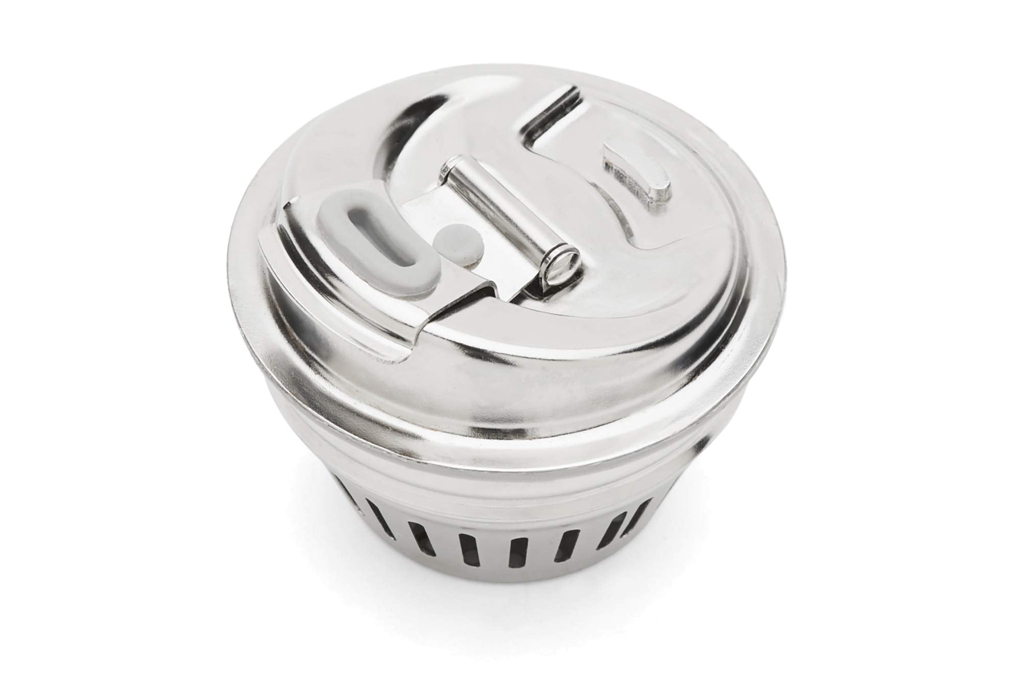 Jarware Stainless Steel 2-In-1 Drink And Fruit Infusion Lid, Regular-Mouth, Silver