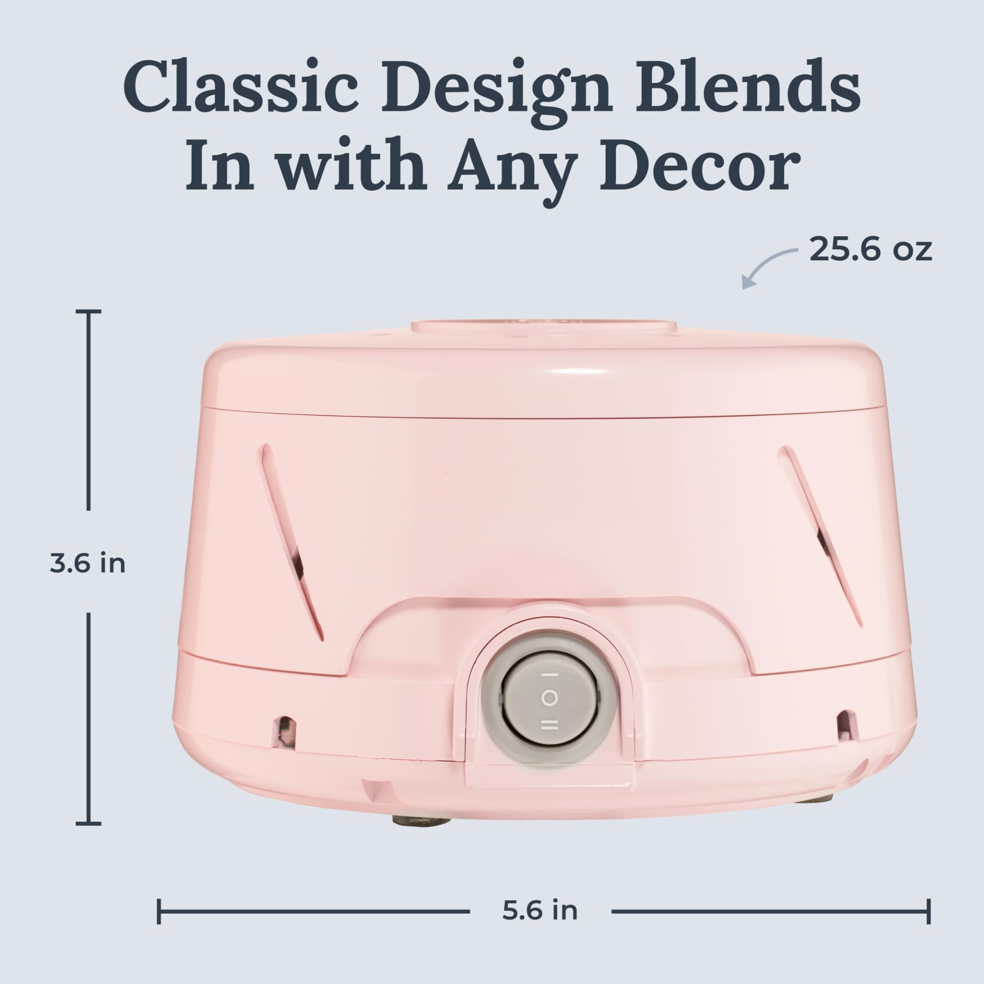 Yogasleep Dohm Classic (Pink) The Original White Noise Machine  Soothing Natural Sound from A Real Fan  Noise Cancelling for Office Privacy  Travel & Meditation  Sleep Therapy for Adults & Baby