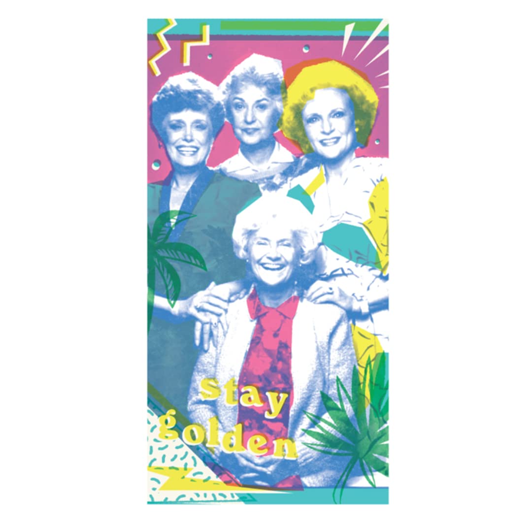 Franco Collectibles The Golden Girls Super Soft Cotton Bath/Pool/Beach Towel, 60 In X 30 In, (Official The Golden Girls Product)