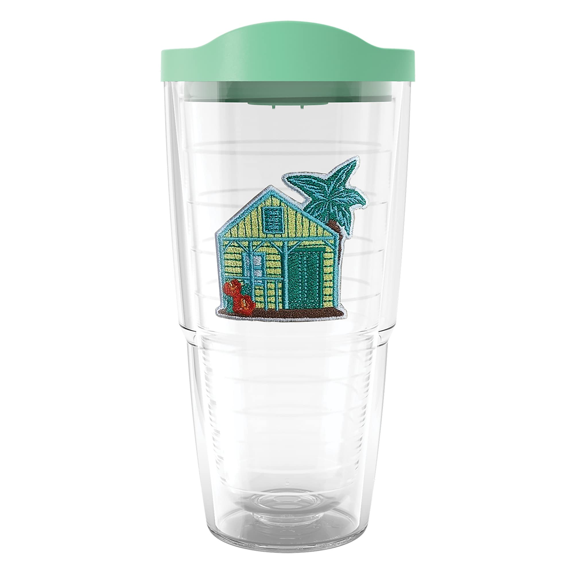 Tervis Made In Usa Double Walled Beach House Retreat Collection Insulated Tumbler Cup Keeps Drinks Cold & Hot, 24Oz, Mojito Hous