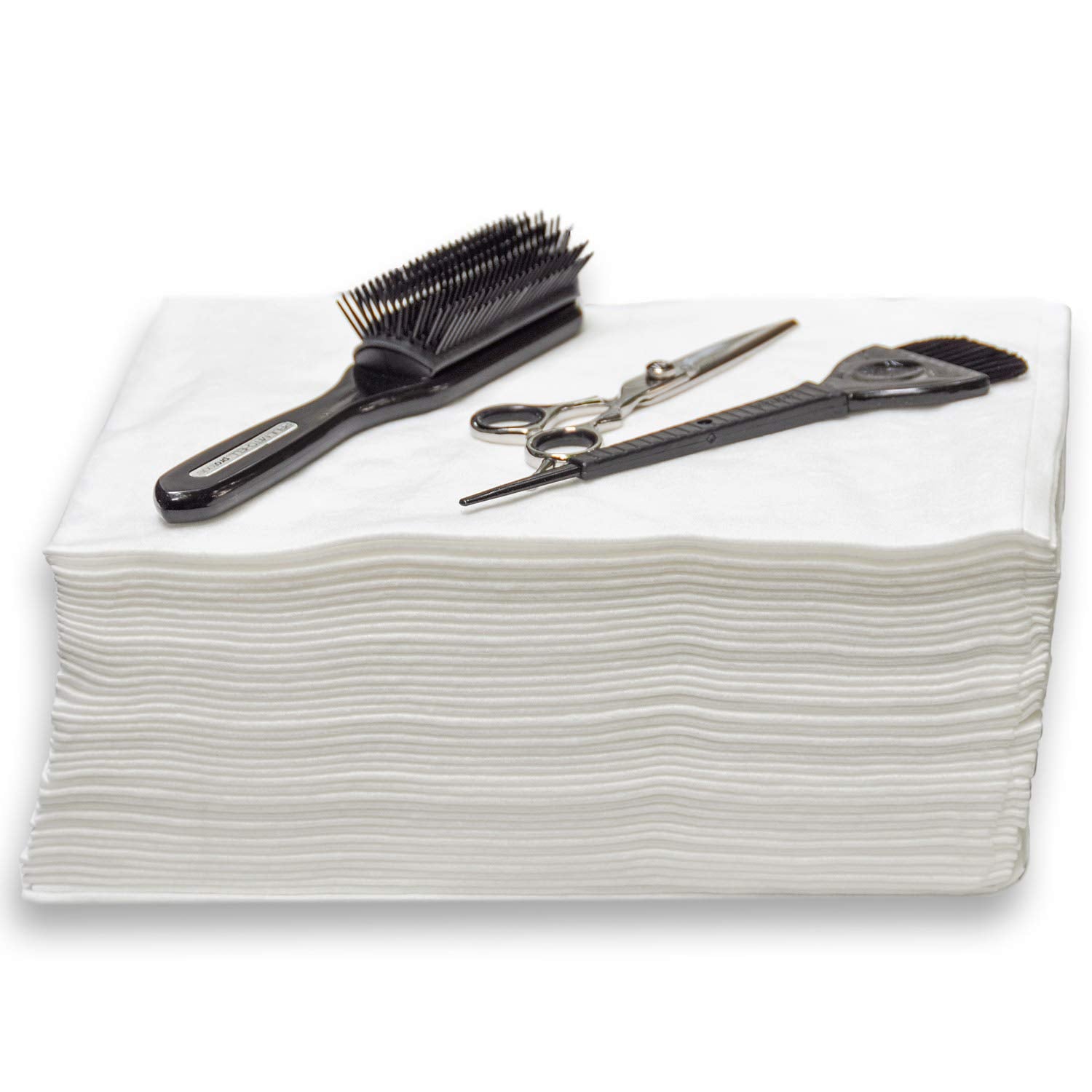 DAVELEN Essential Disposable Hair Towel for Women, 100 Pack 32 inch X 16 inch, Super Absorbent Quick Dry Hair for Drying Curly,